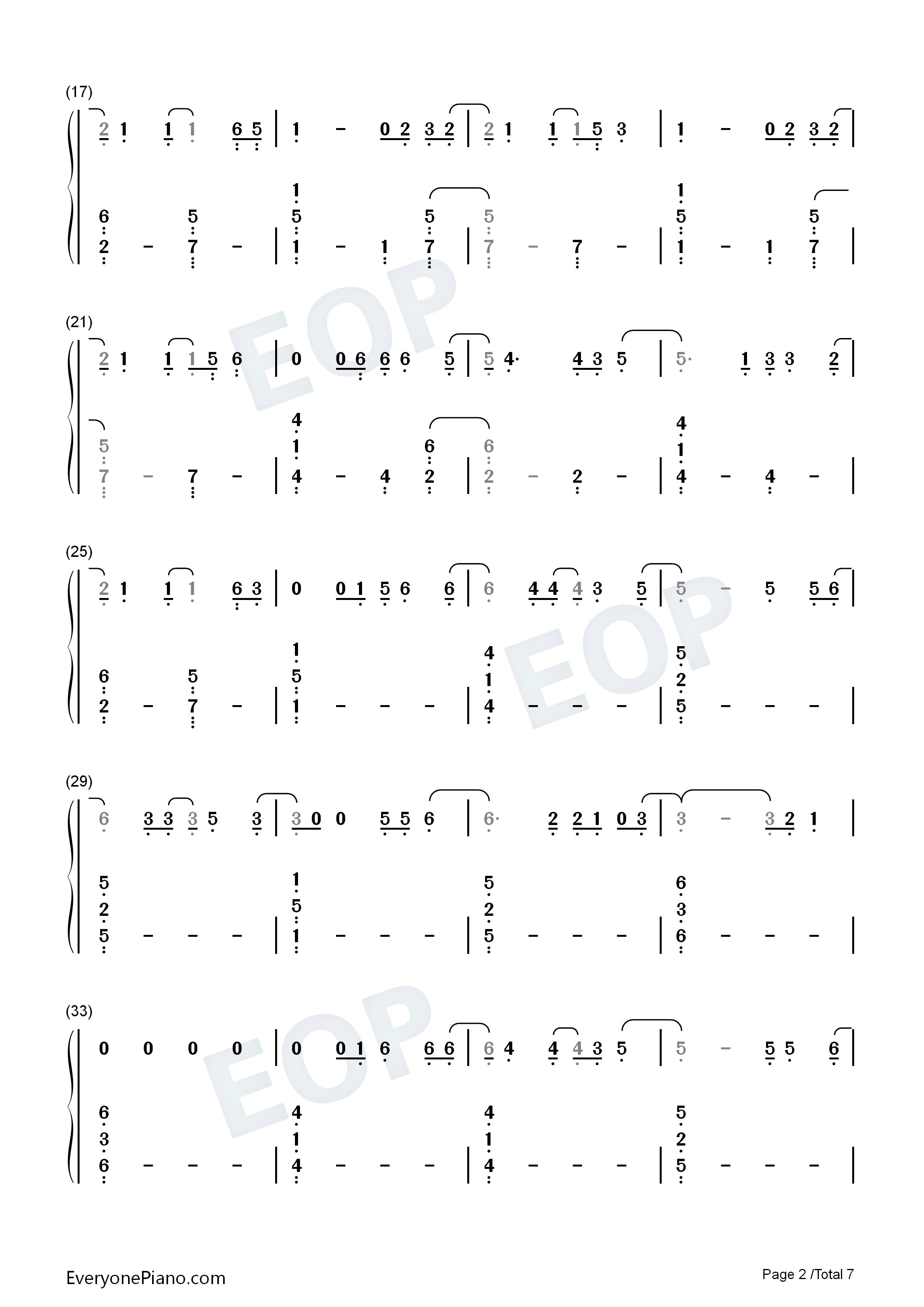 Six_Feet_Apart钢琴简谱_Luke_Combs演唱