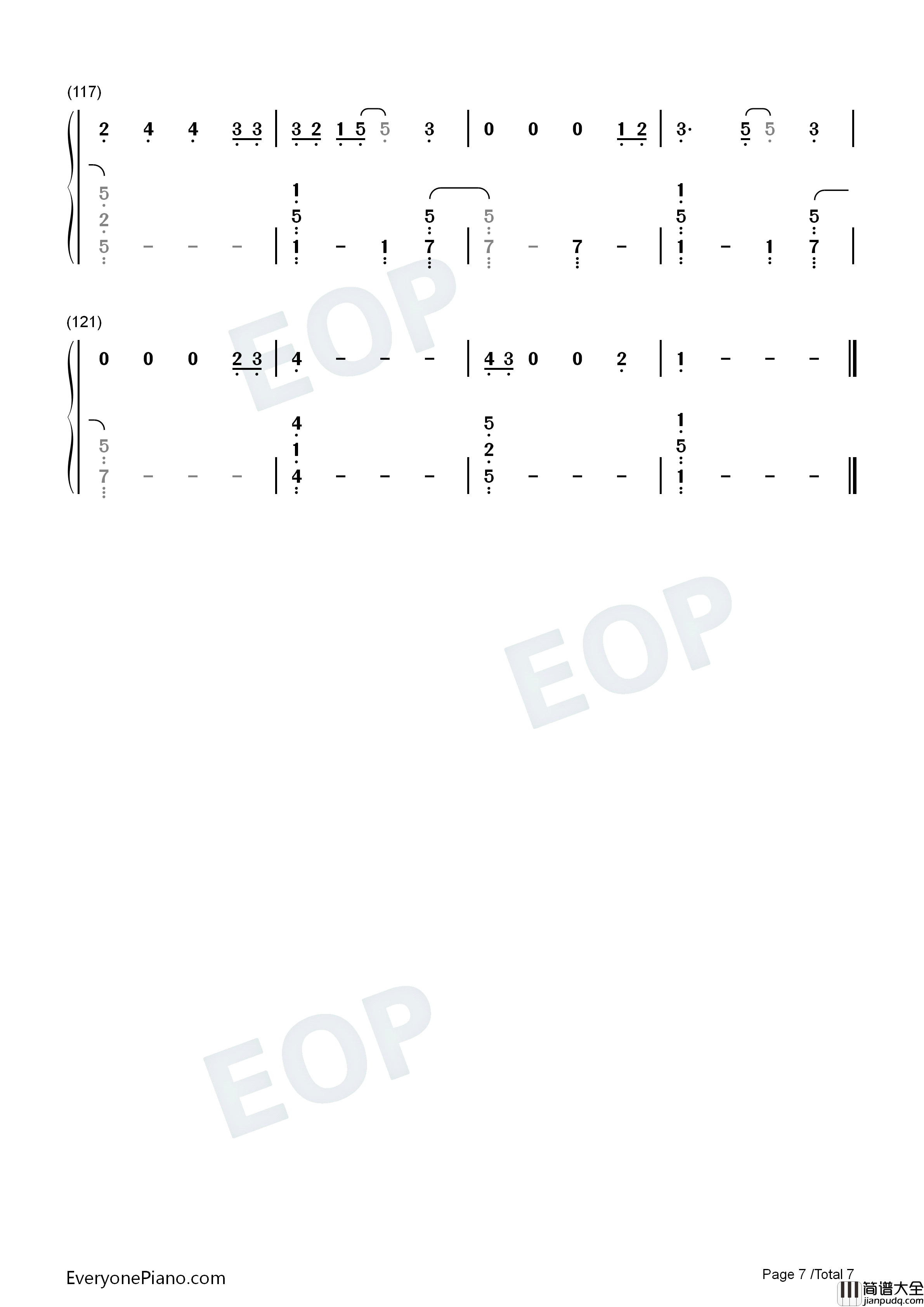 Six_Feet_Apart钢琴简谱_Luke_Combs演唱