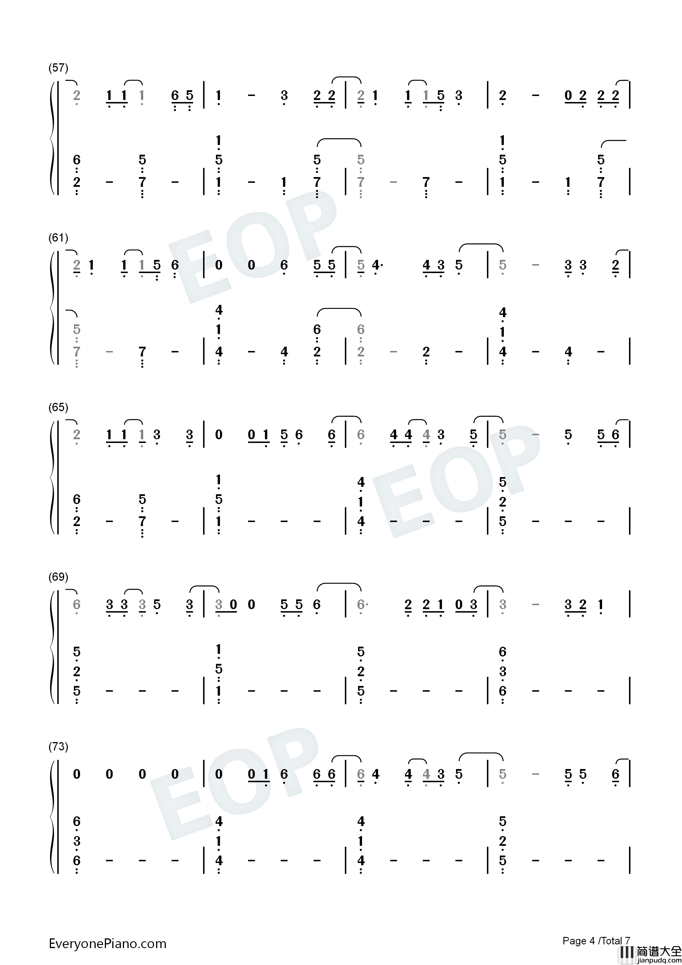 Six_Feet_Apart钢琴简谱_Luke_Combs演唱