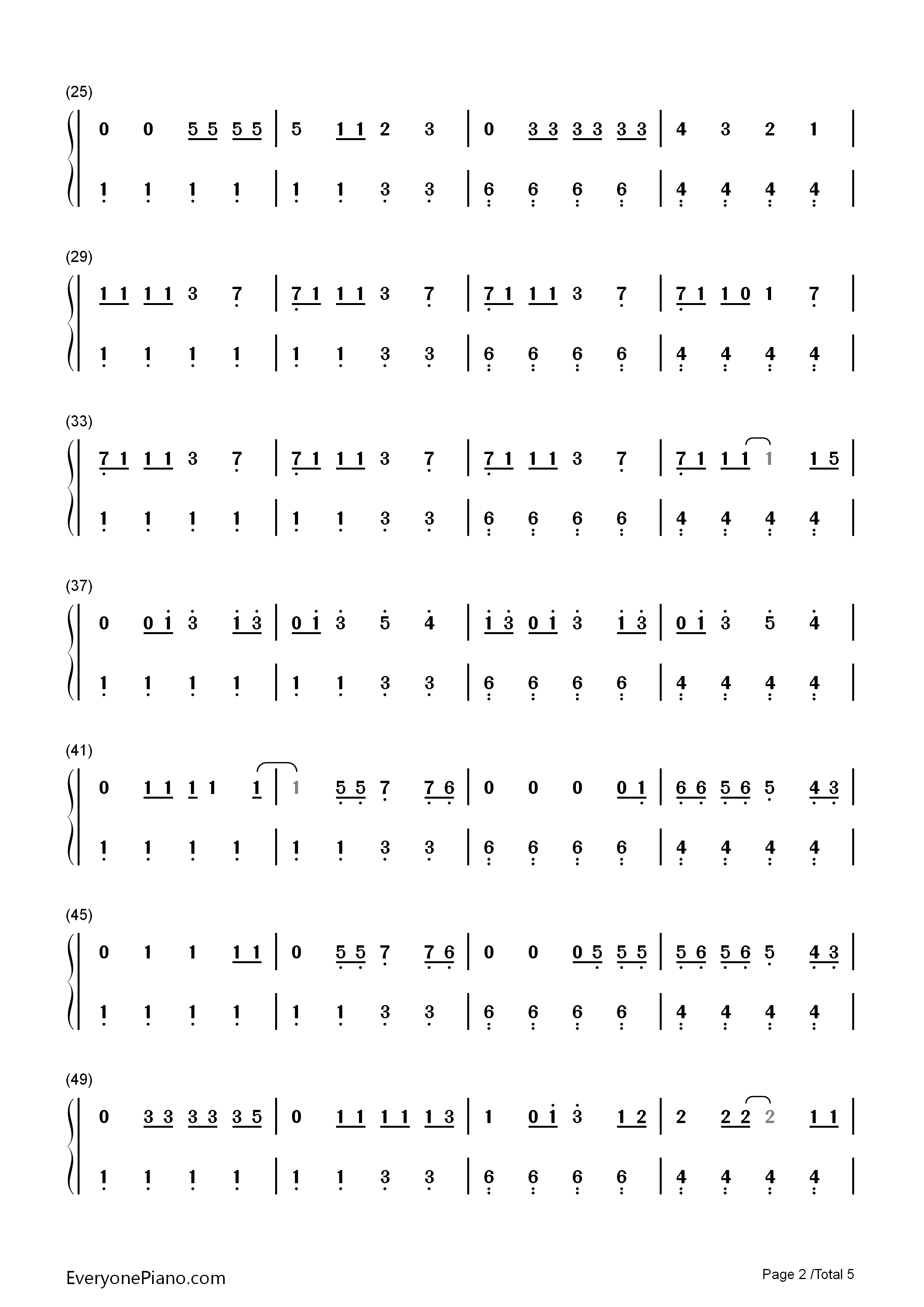 Nobody_but_You钢琴简谱_Blake_Shelton_Gwen_Stefani演唱