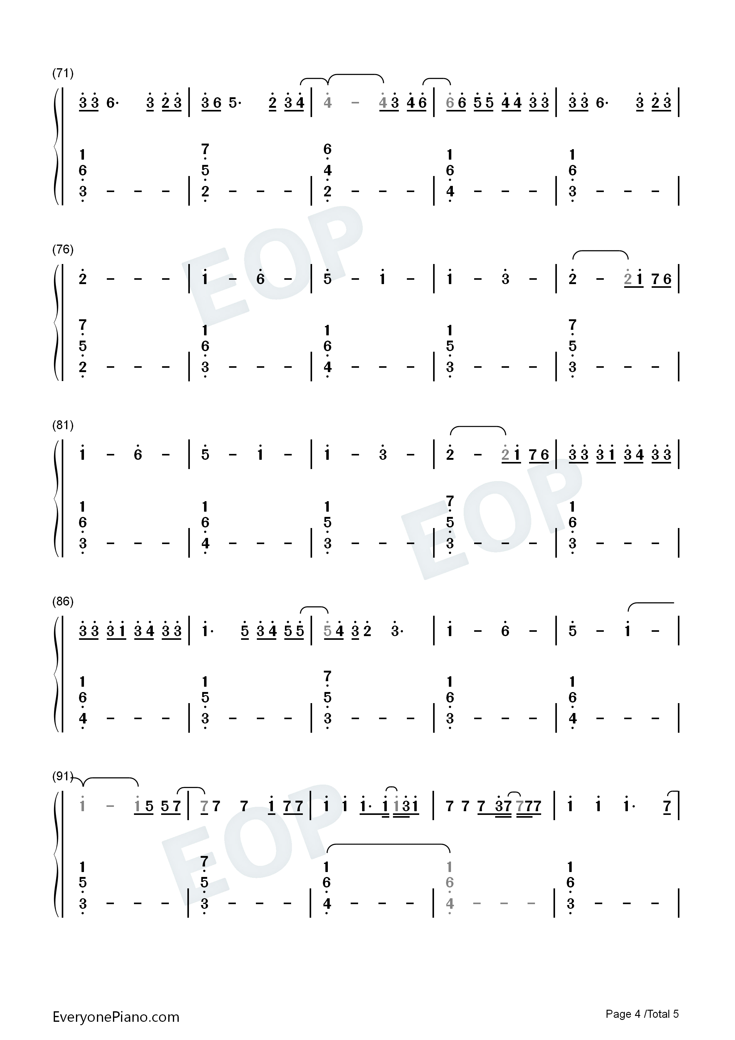 Sine_From_Above钢琴简谱_Lady_Gaga_Elton_John演唱