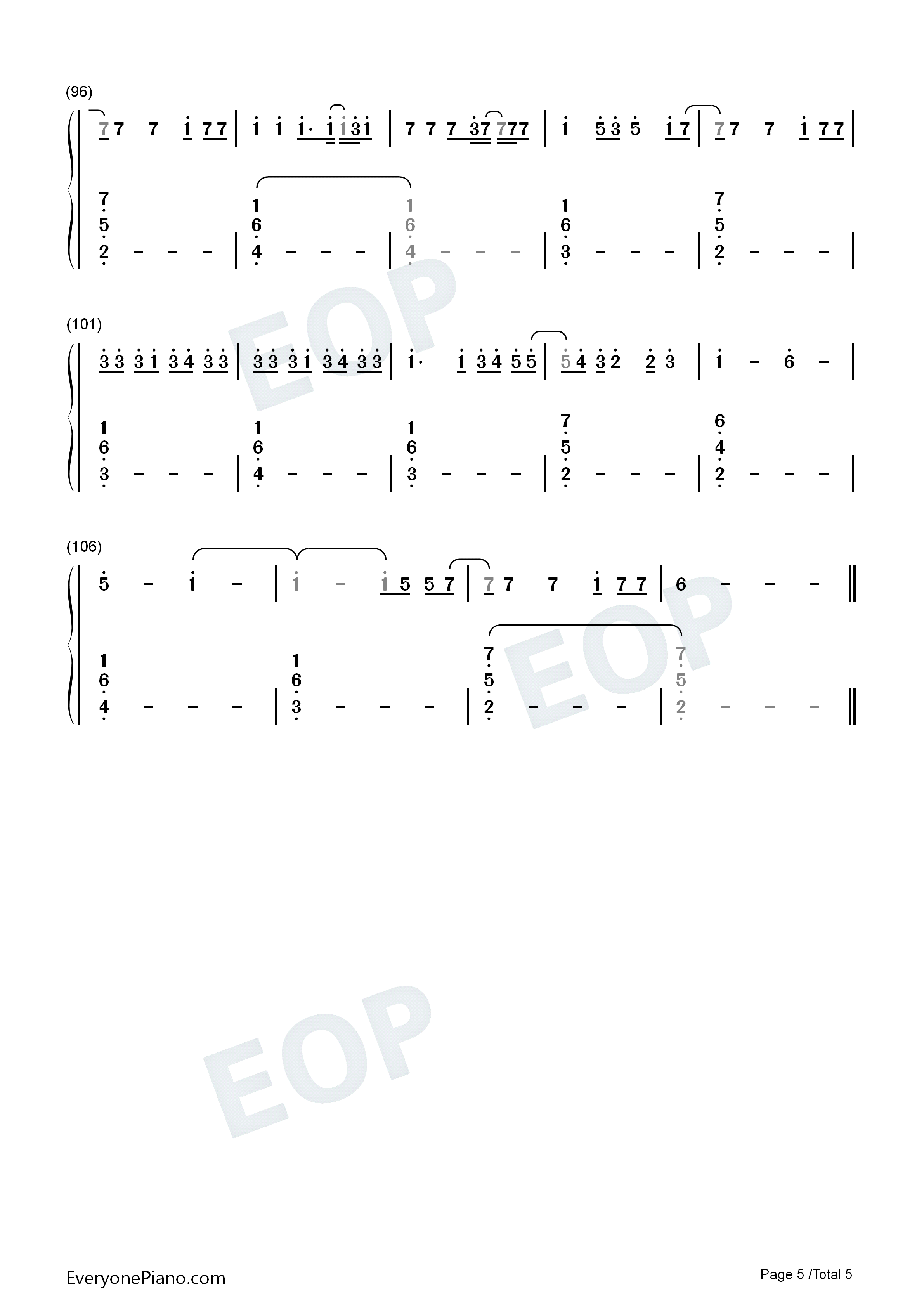 Sine_From_Above钢琴简谱_Lady_Gaga_Elton_John演唱