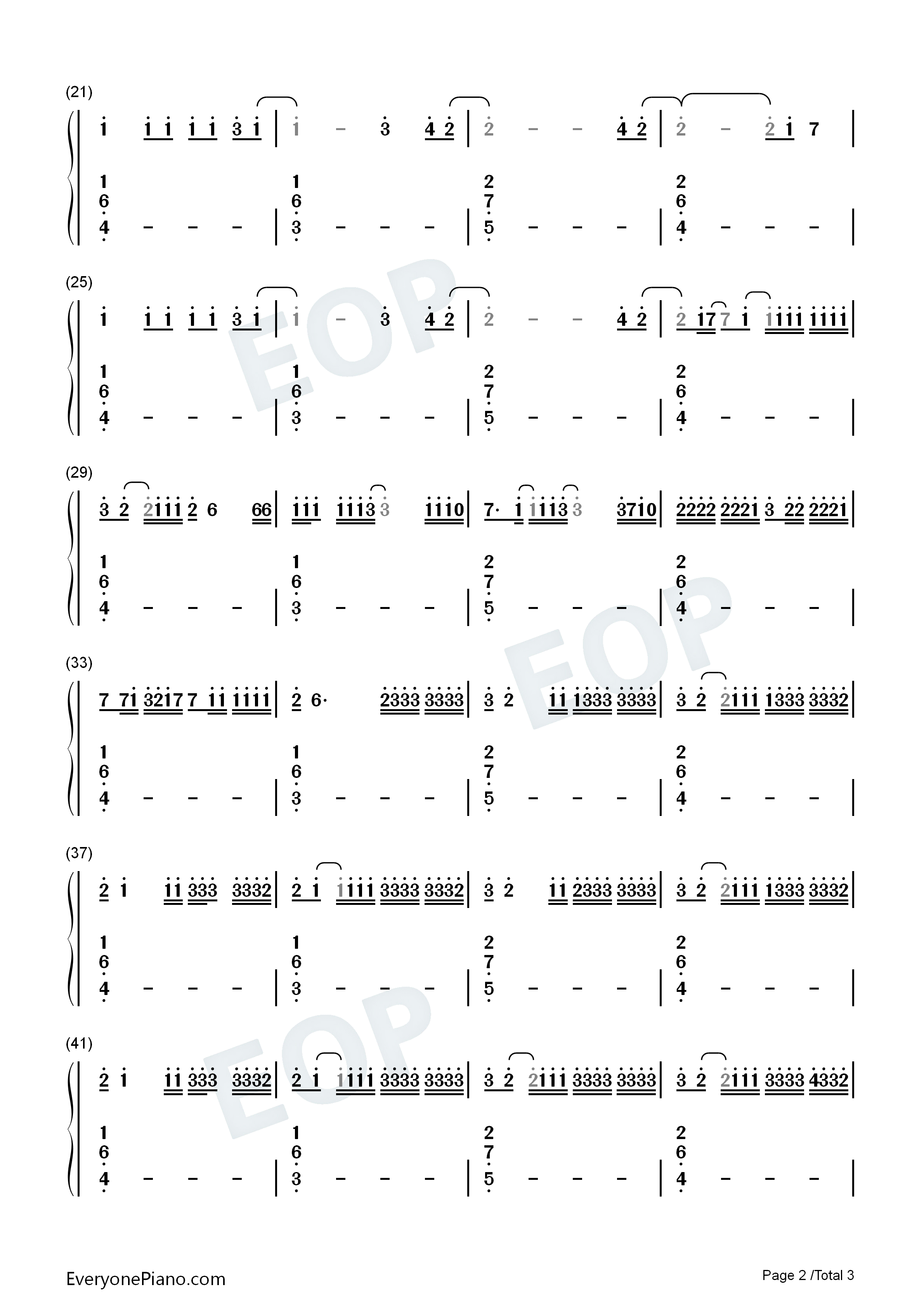 Bye_Me_Fui钢琴简谱_Bad_Bunny演唱