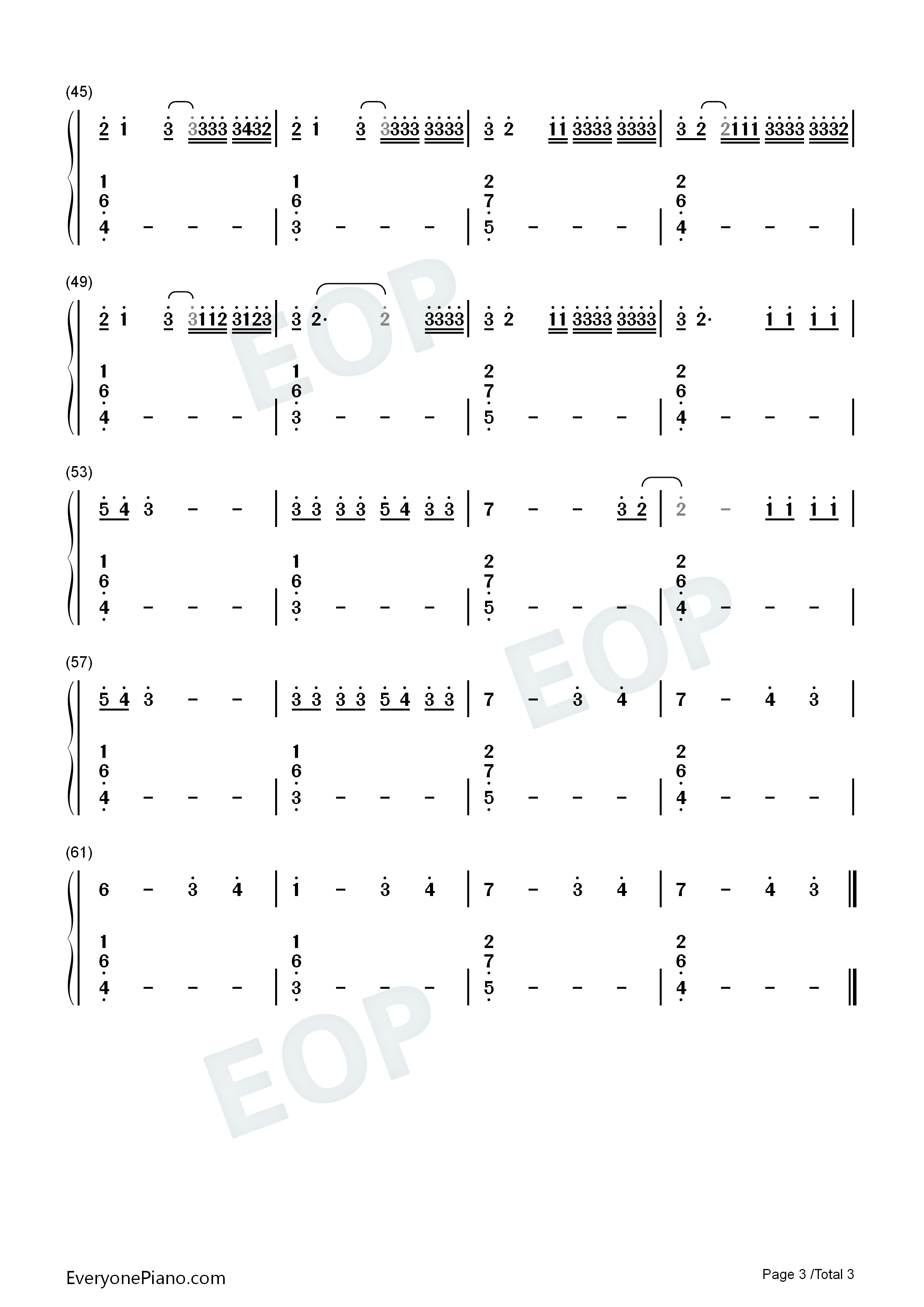 Bye_Me_Fui钢琴简谱_Bad_Bunny演唱