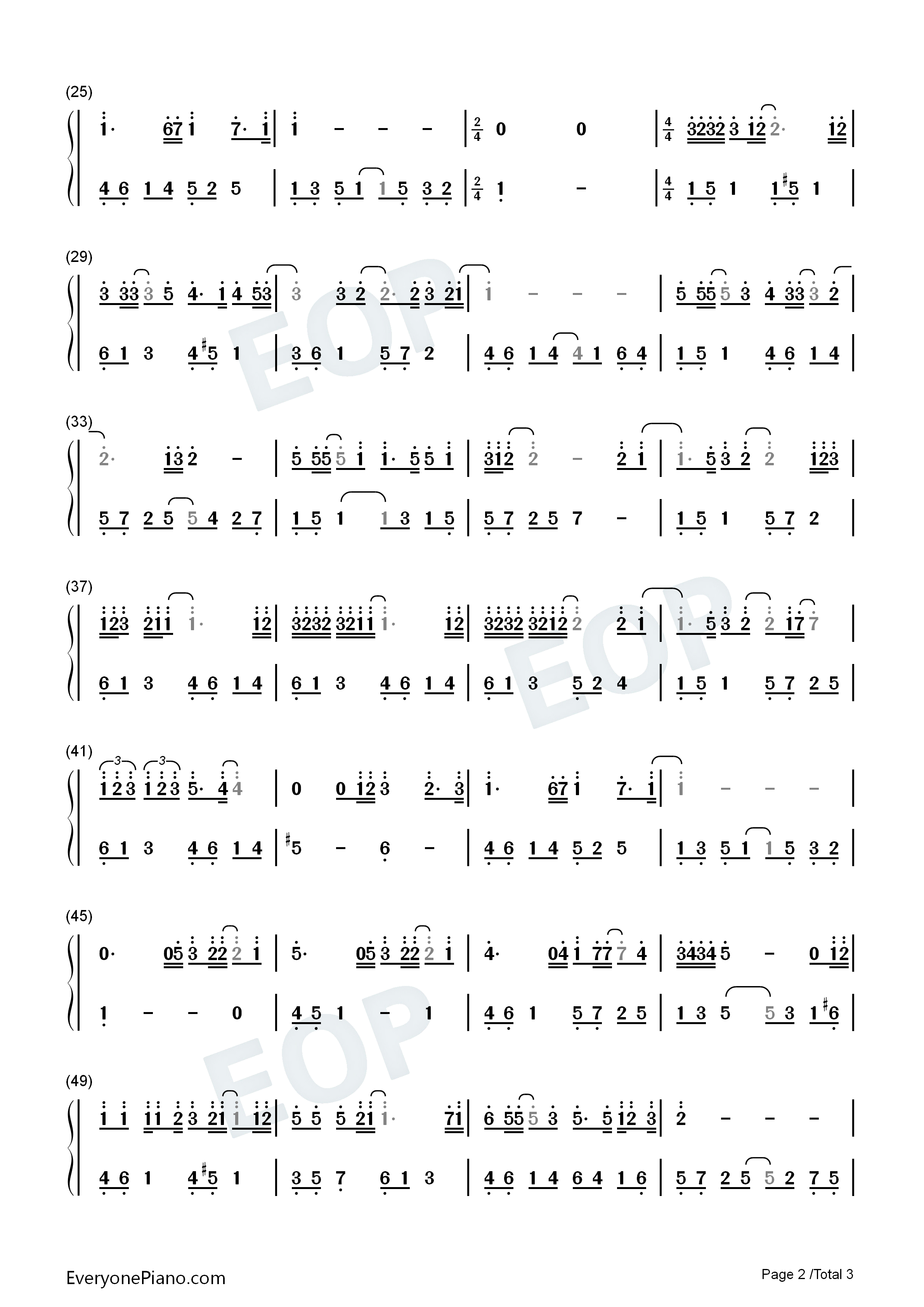 Here_I_Am_Again钢琴简谱_白艺潾演唱