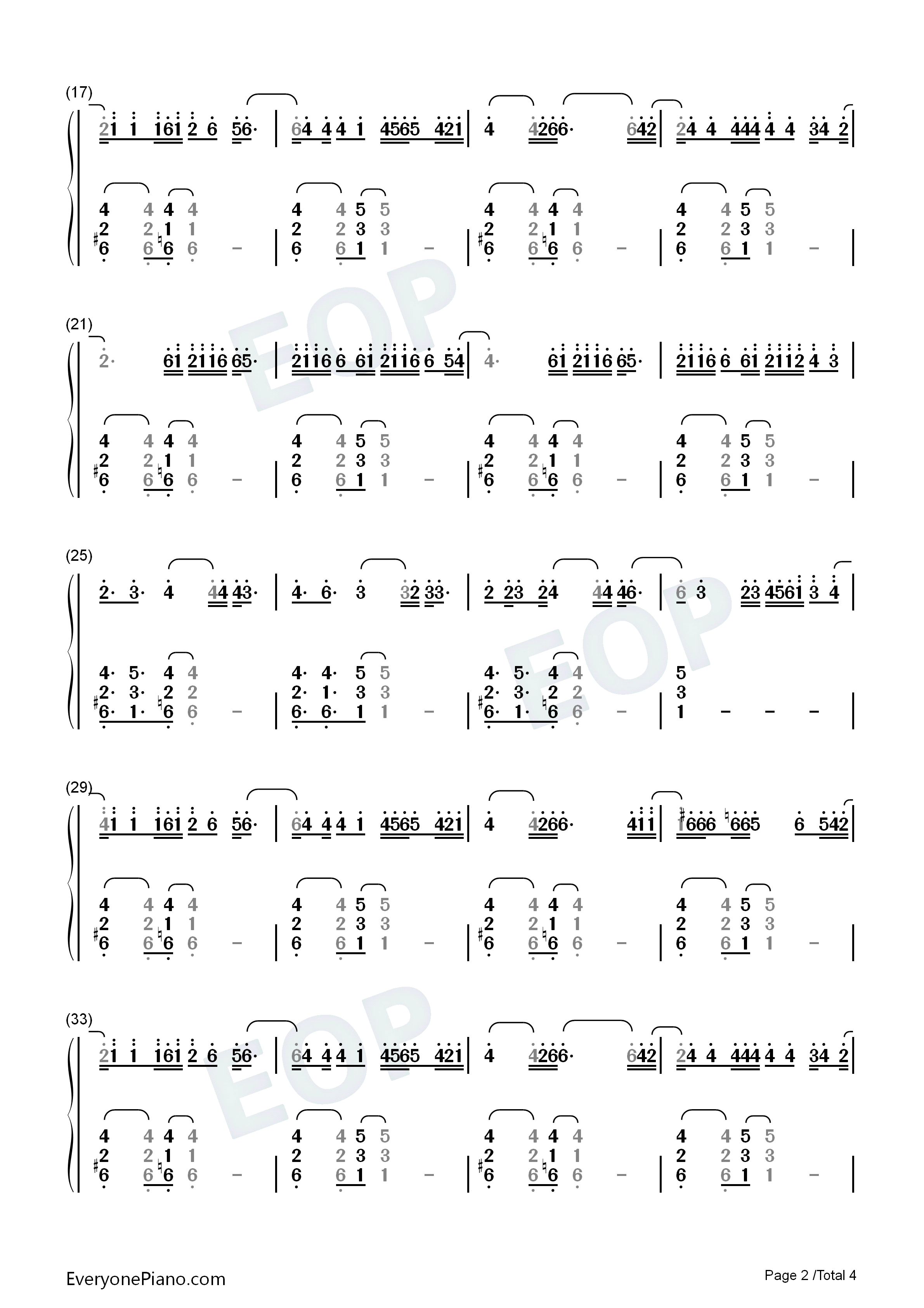 Lose_Somebody钢琴简谱_Kygo_OneRepublic演唱