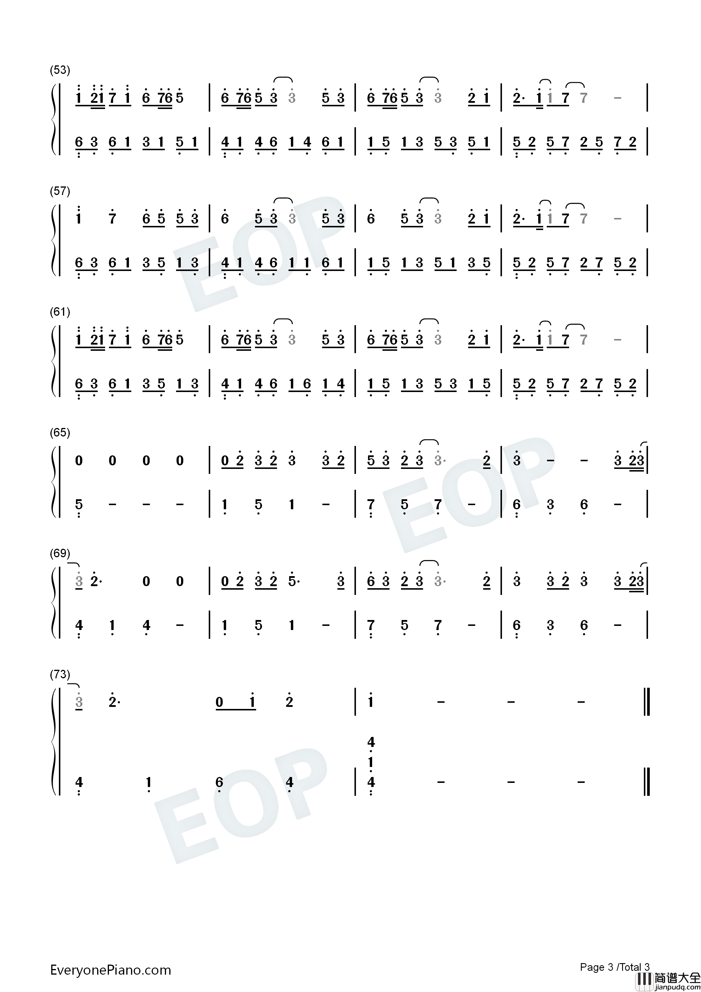 Journey_to_the_Peace钢琴简谱_陈雪凝演唱