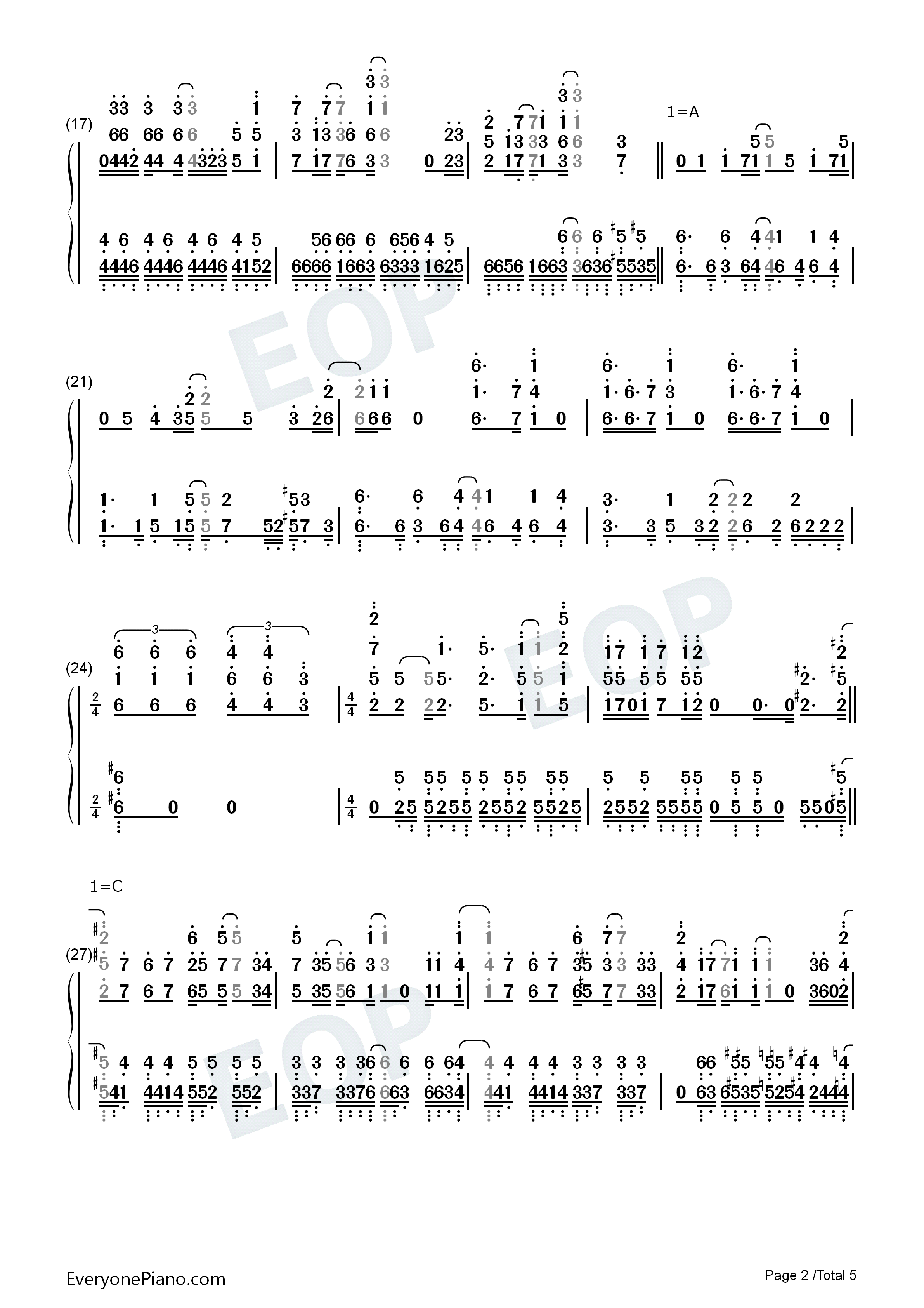 BRAVE_JEWEL钢琴简谱_Roselia演唱