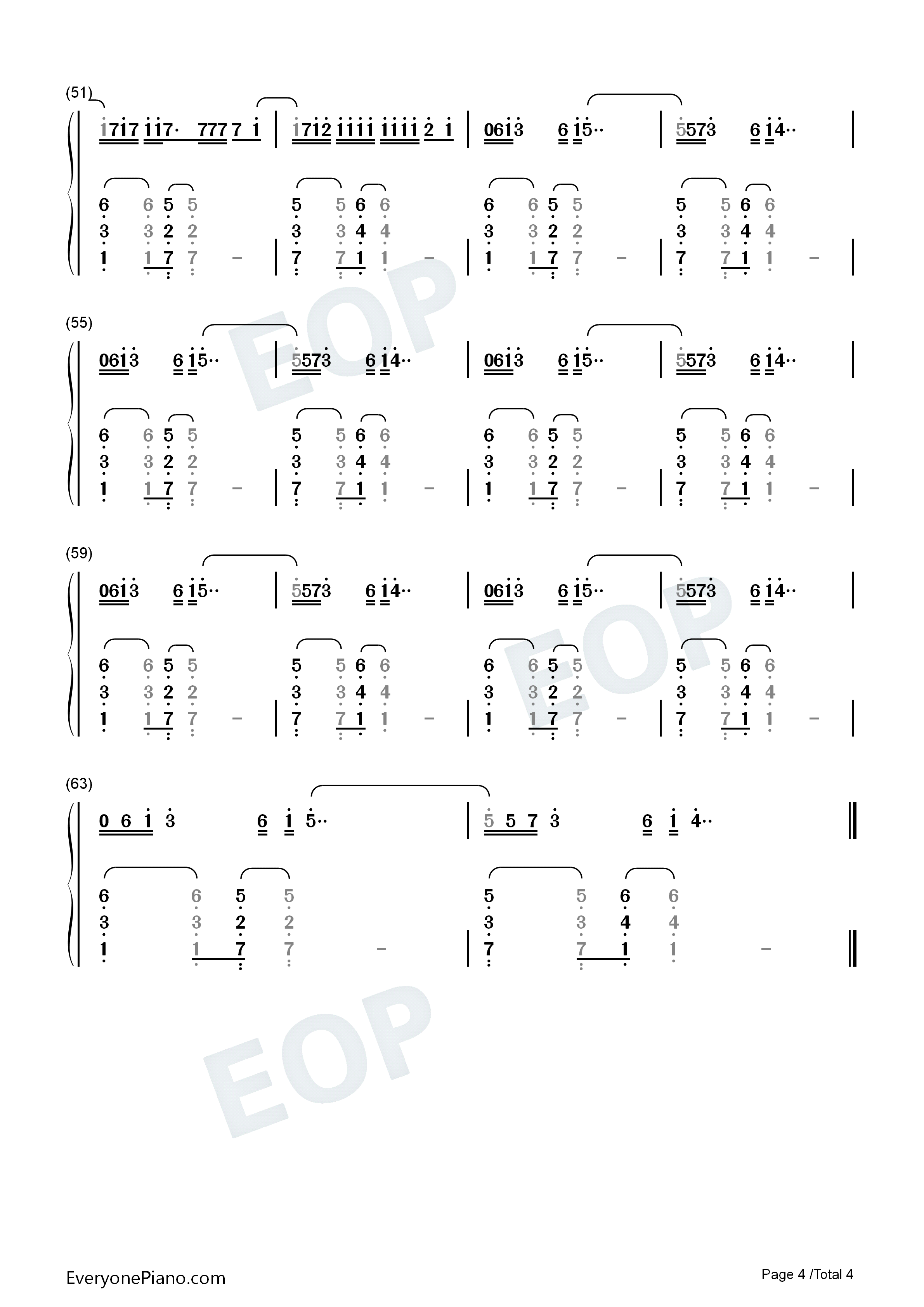 No_Me_Ame钢琴简谱_Anuel_AA_Rvssian_Juice_Wrld演唱