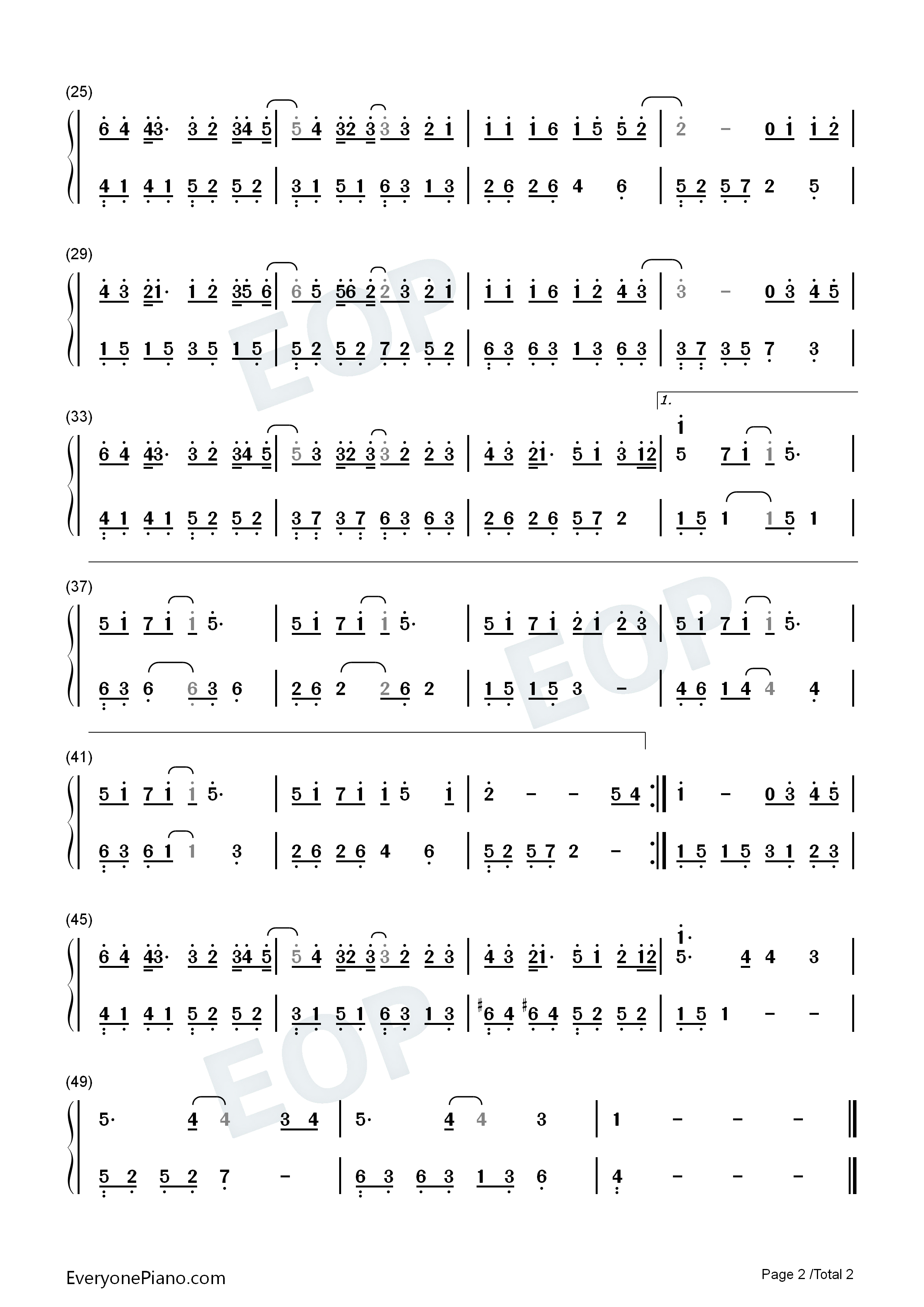 我爱你不问归期钢琴简谱_白小白演唱