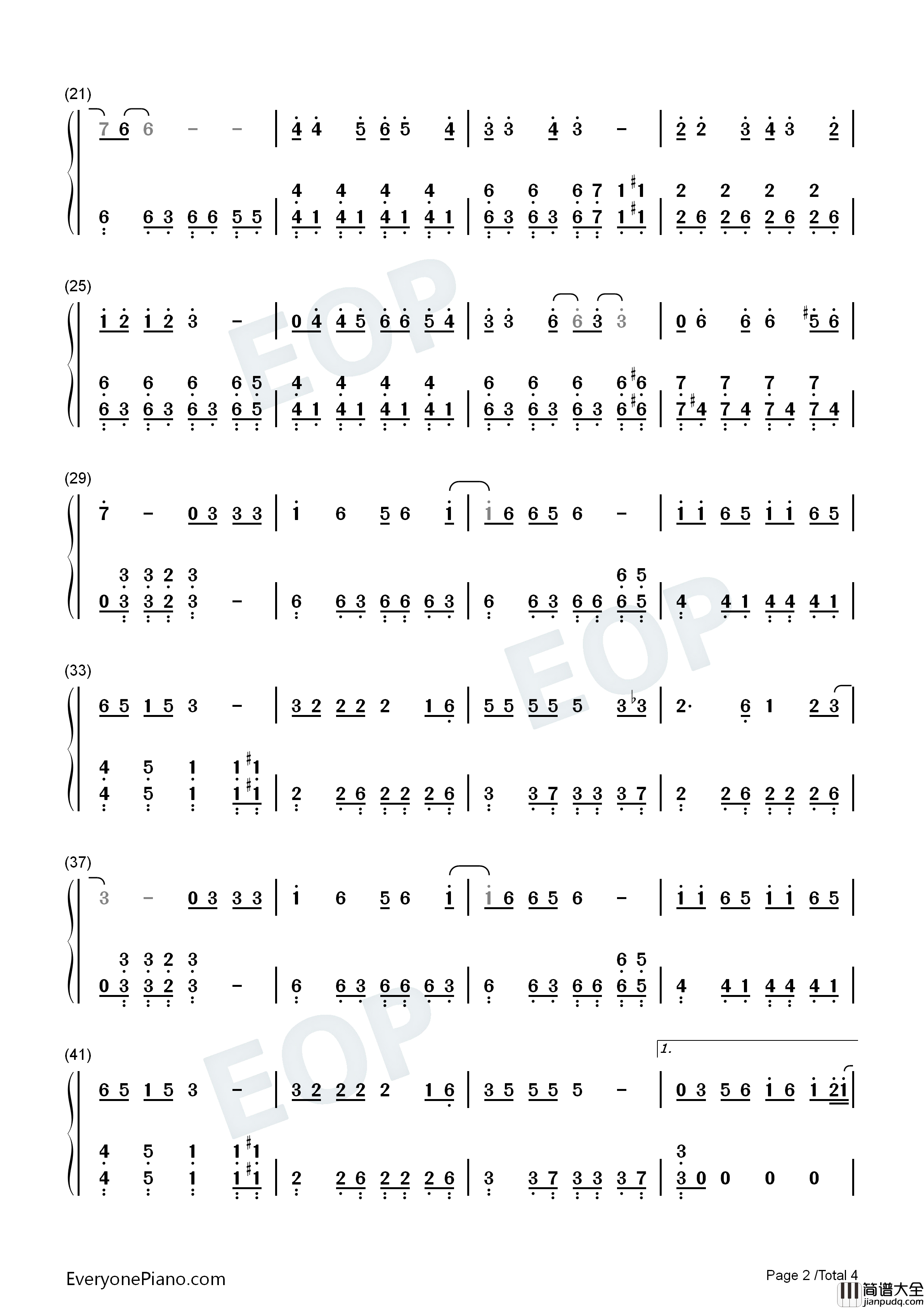 无人熟识钢琴简谱_江蕙演唱