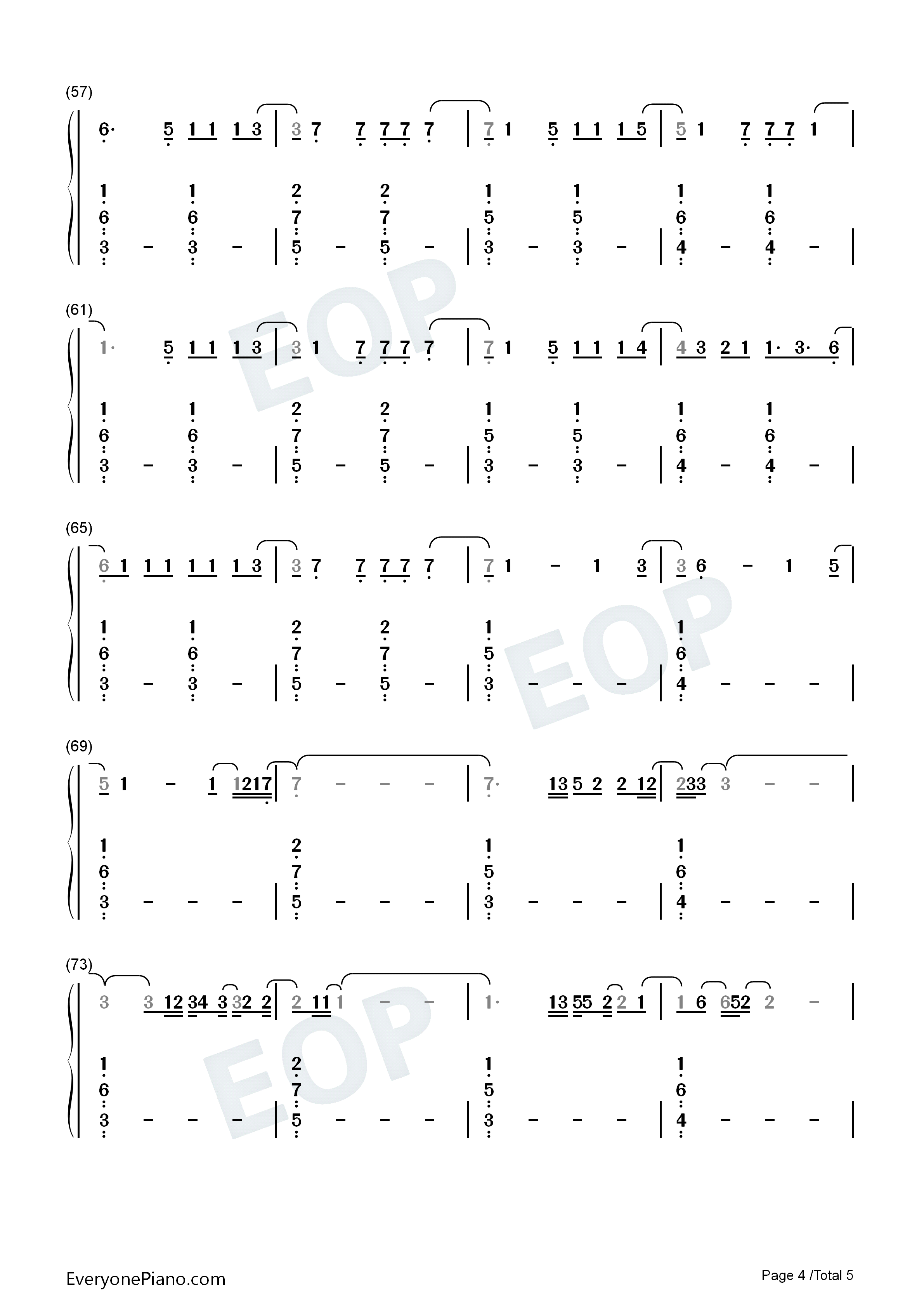First_Man钢琴简谱_Camila_Cabello演唱