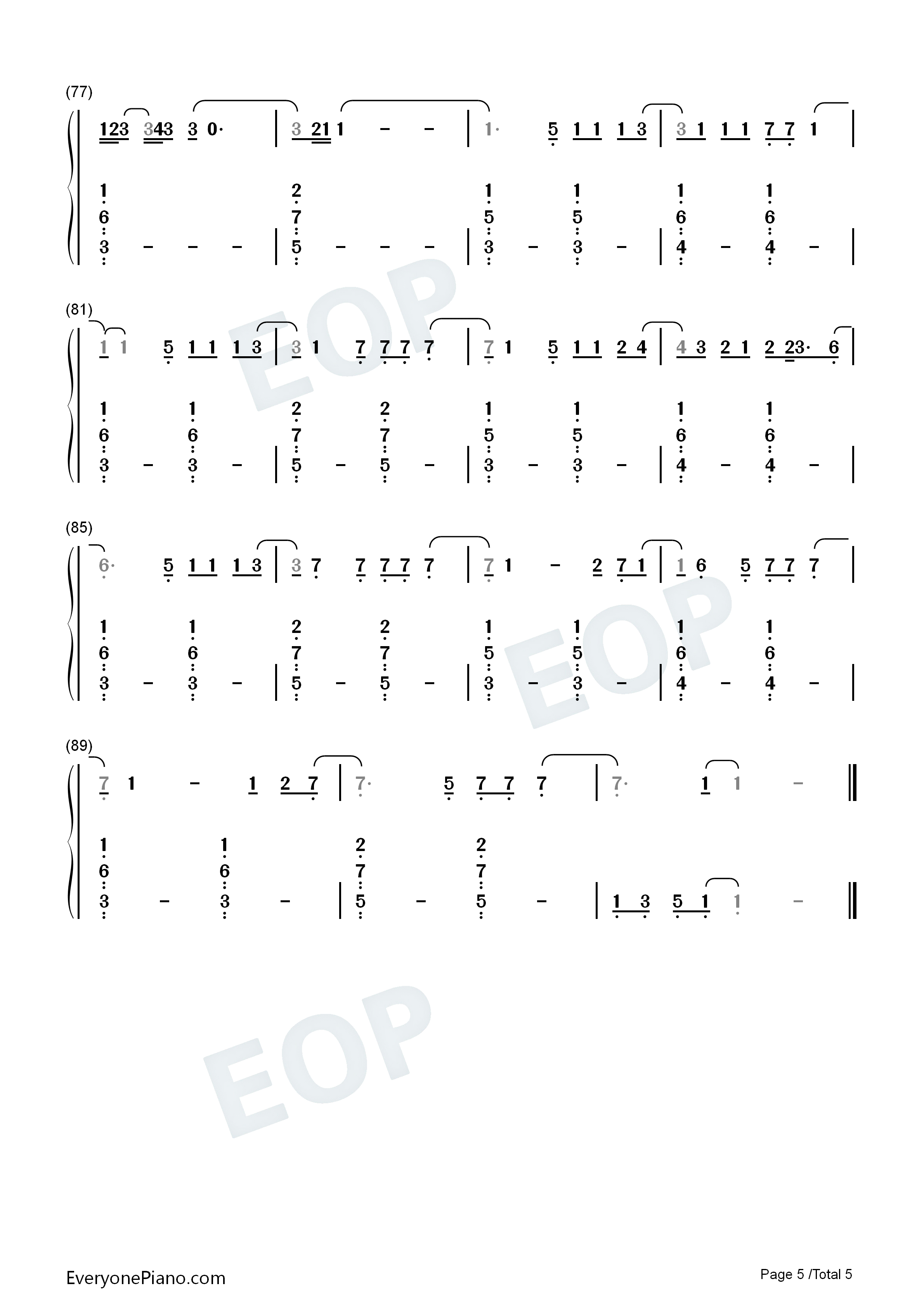 First_Man钢琴简谱_Camila_Cabello演唱