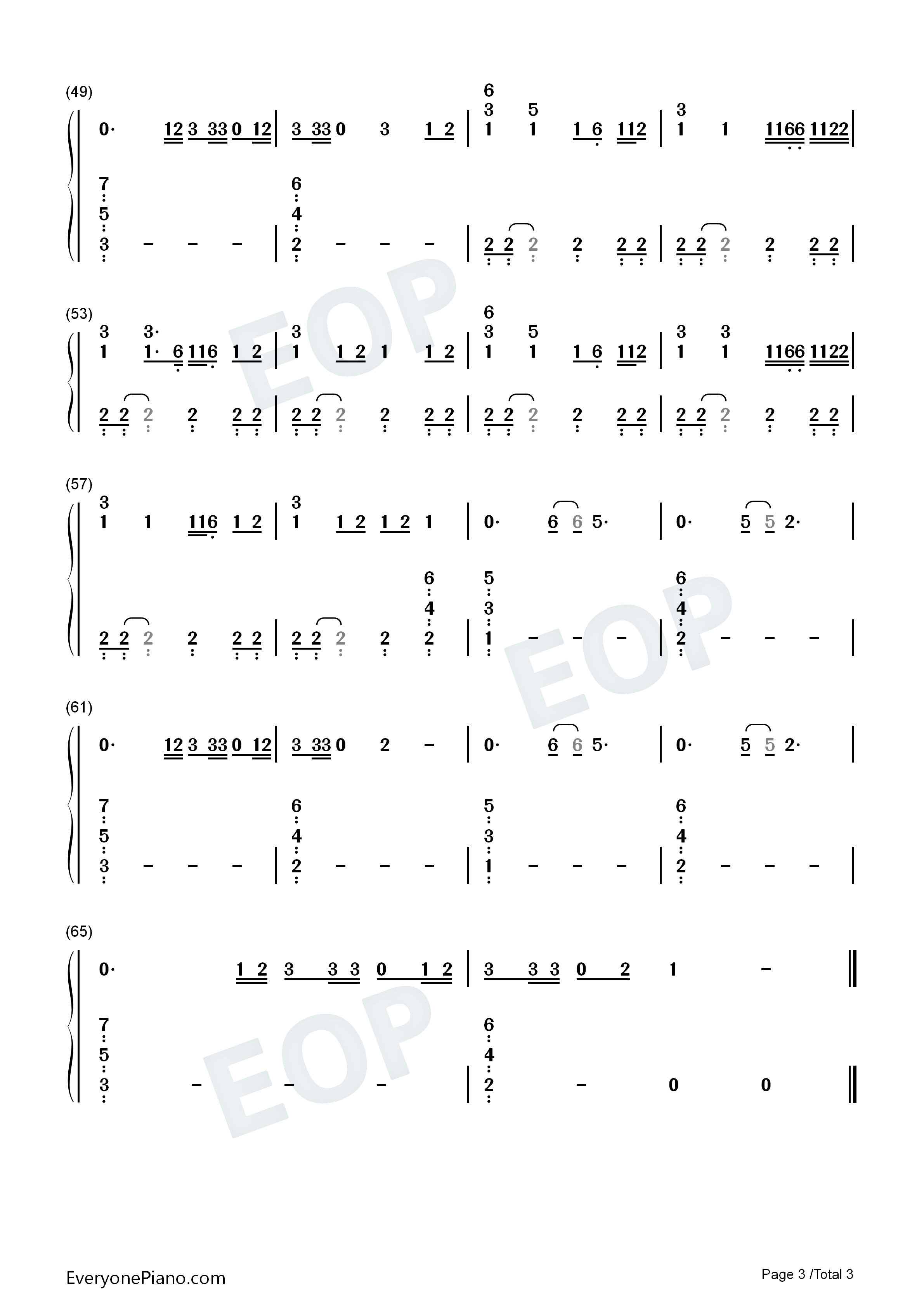 Smile钢琴简谱_Katy_Perry演唱