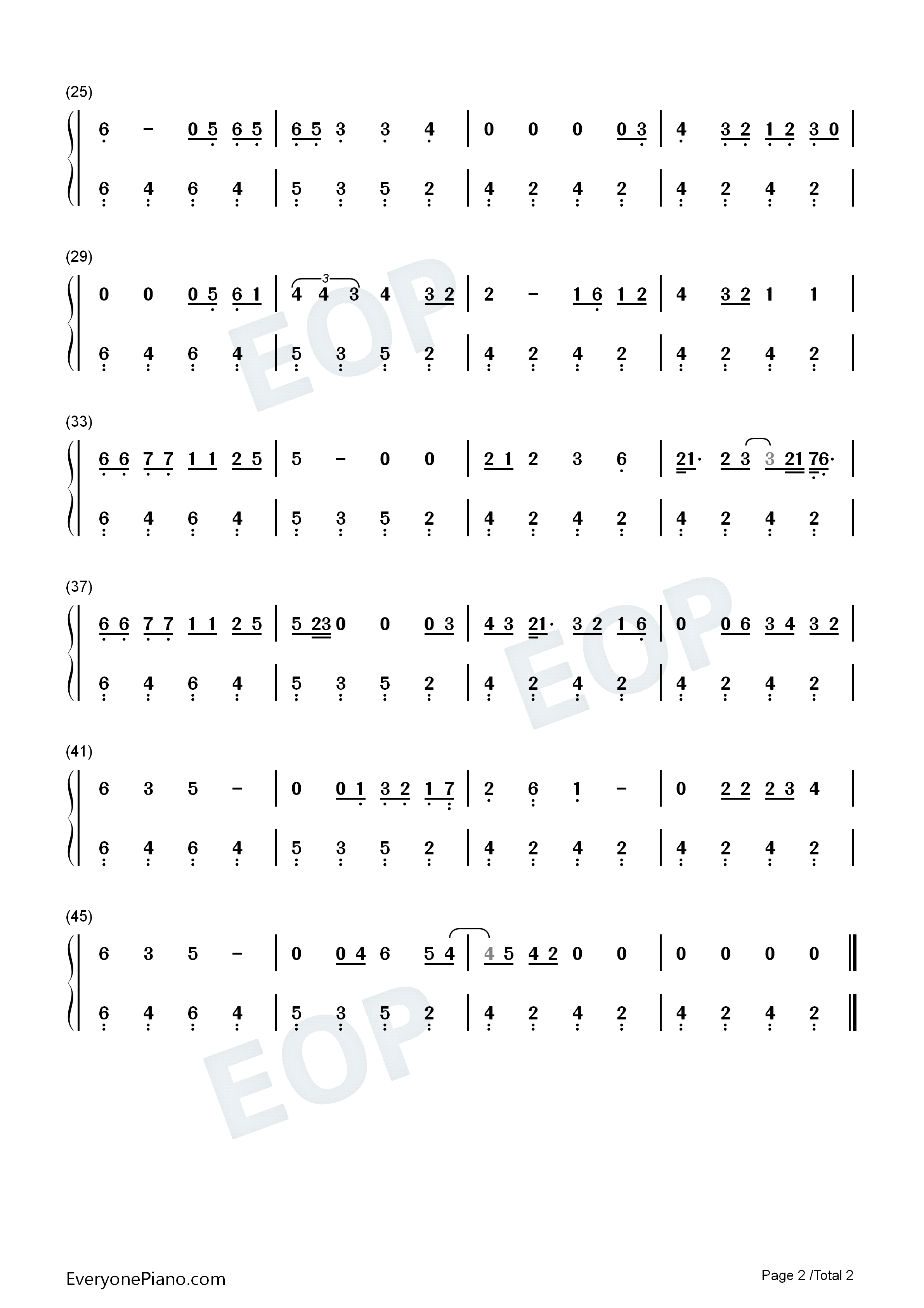 Changes钢琴简谱_Justin_Bieber演唱