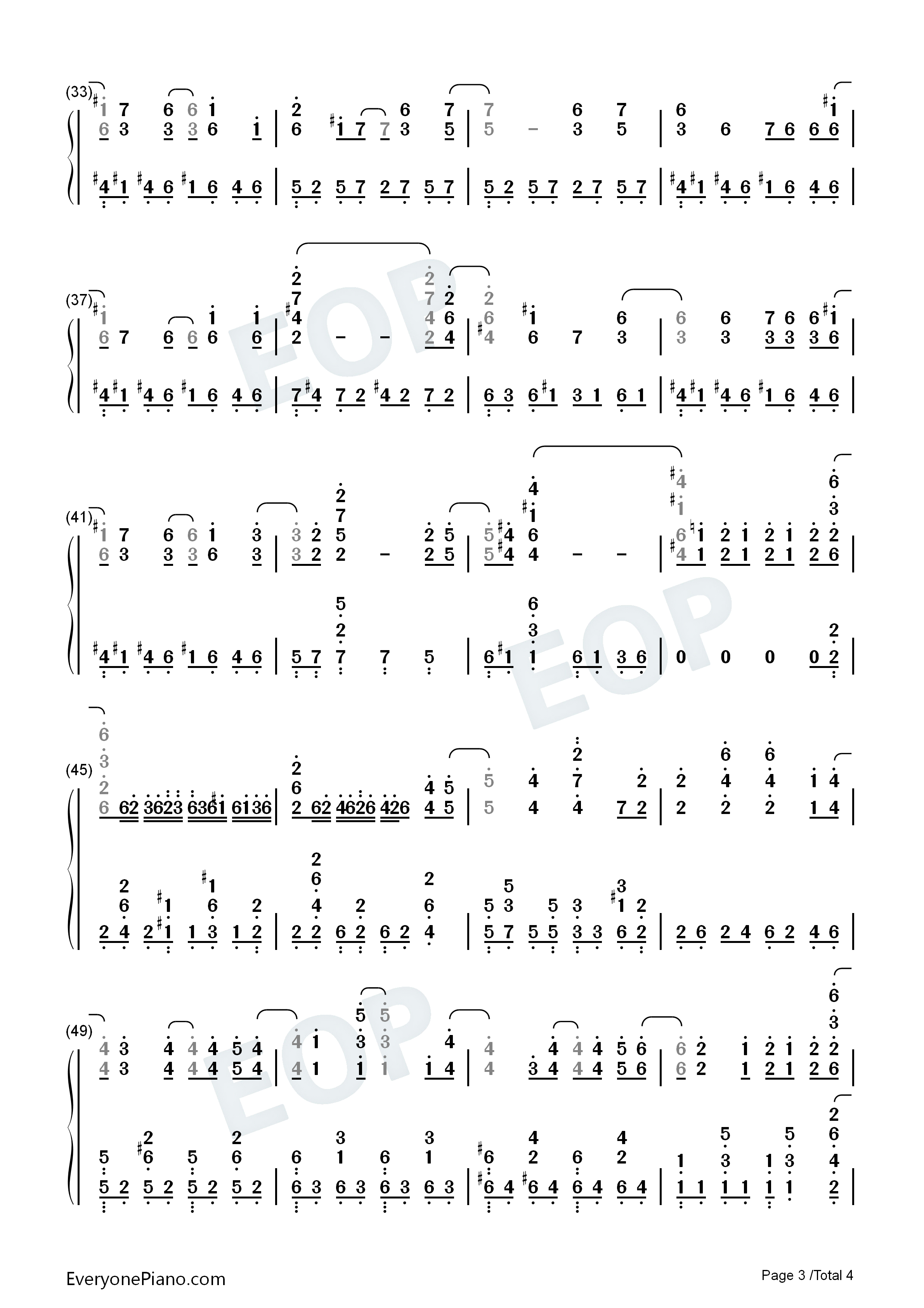 V.I.P钢琴简谱_SID演唱