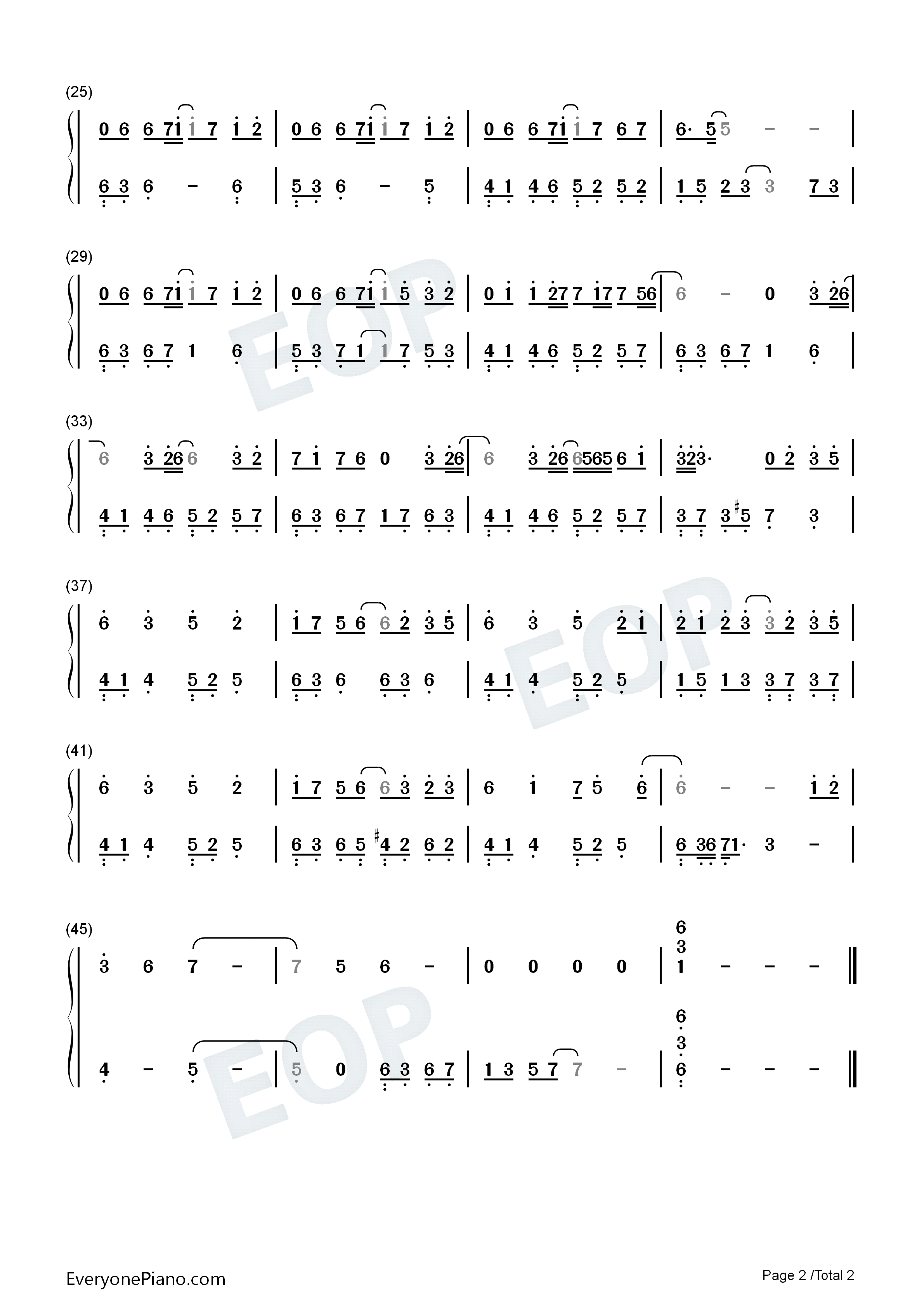 与归钢琴简谱_南风ZJN演唱