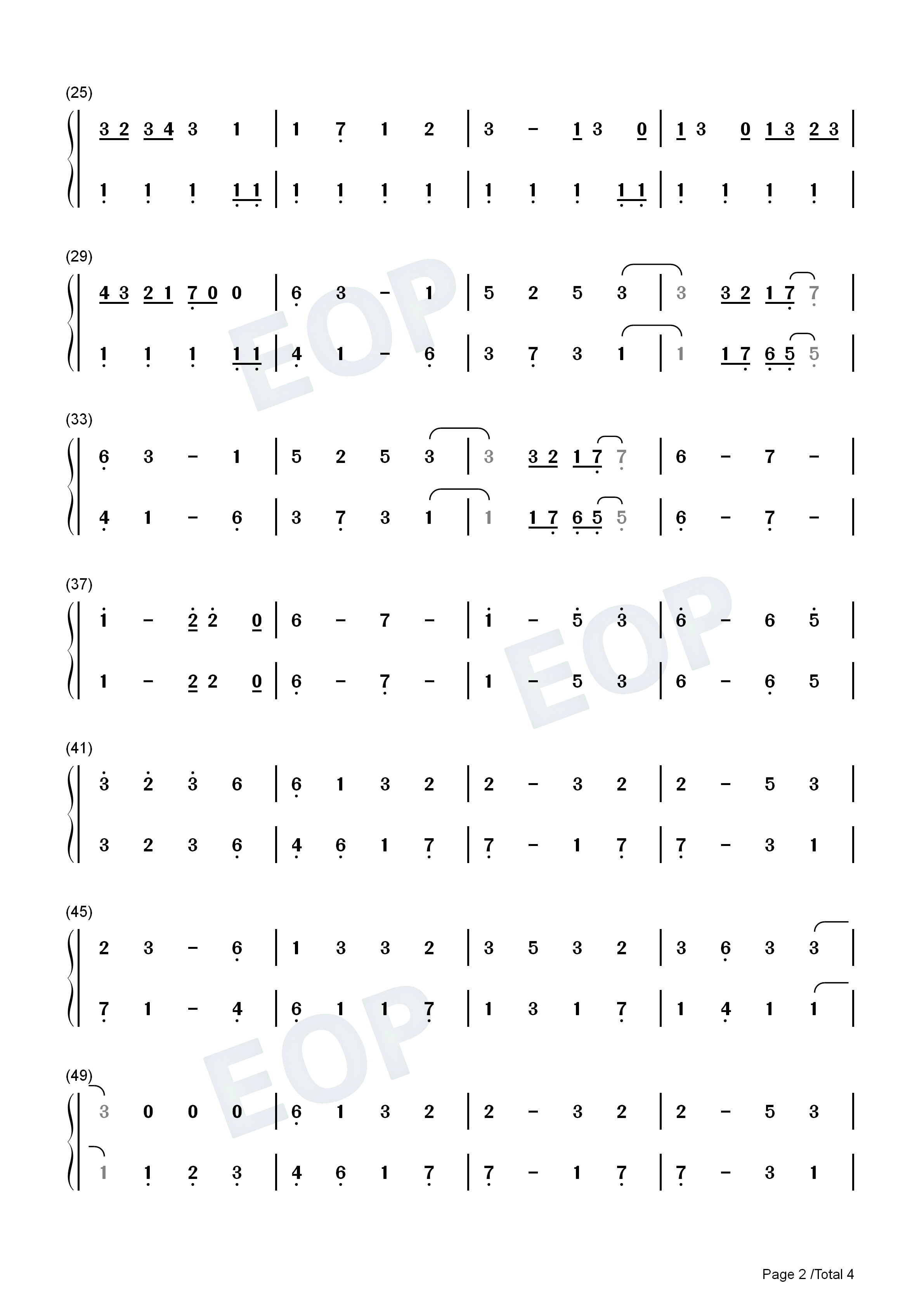 行き着く先钢琴简谱_佐坂めぐみ演唱