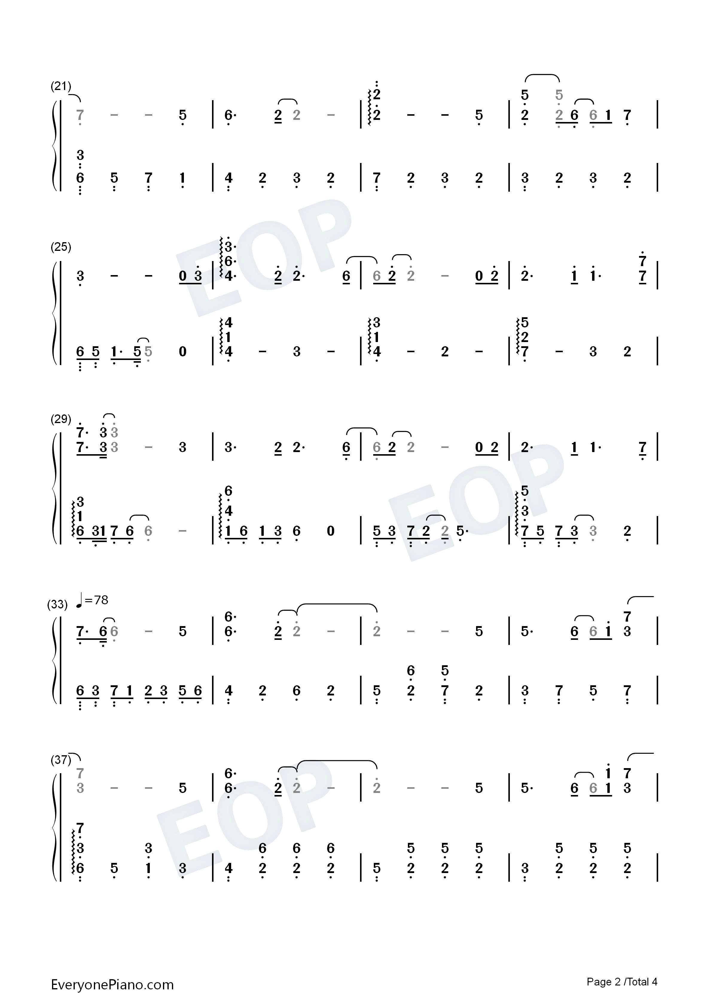 sign_钢琴简谱_Chouchou演唱