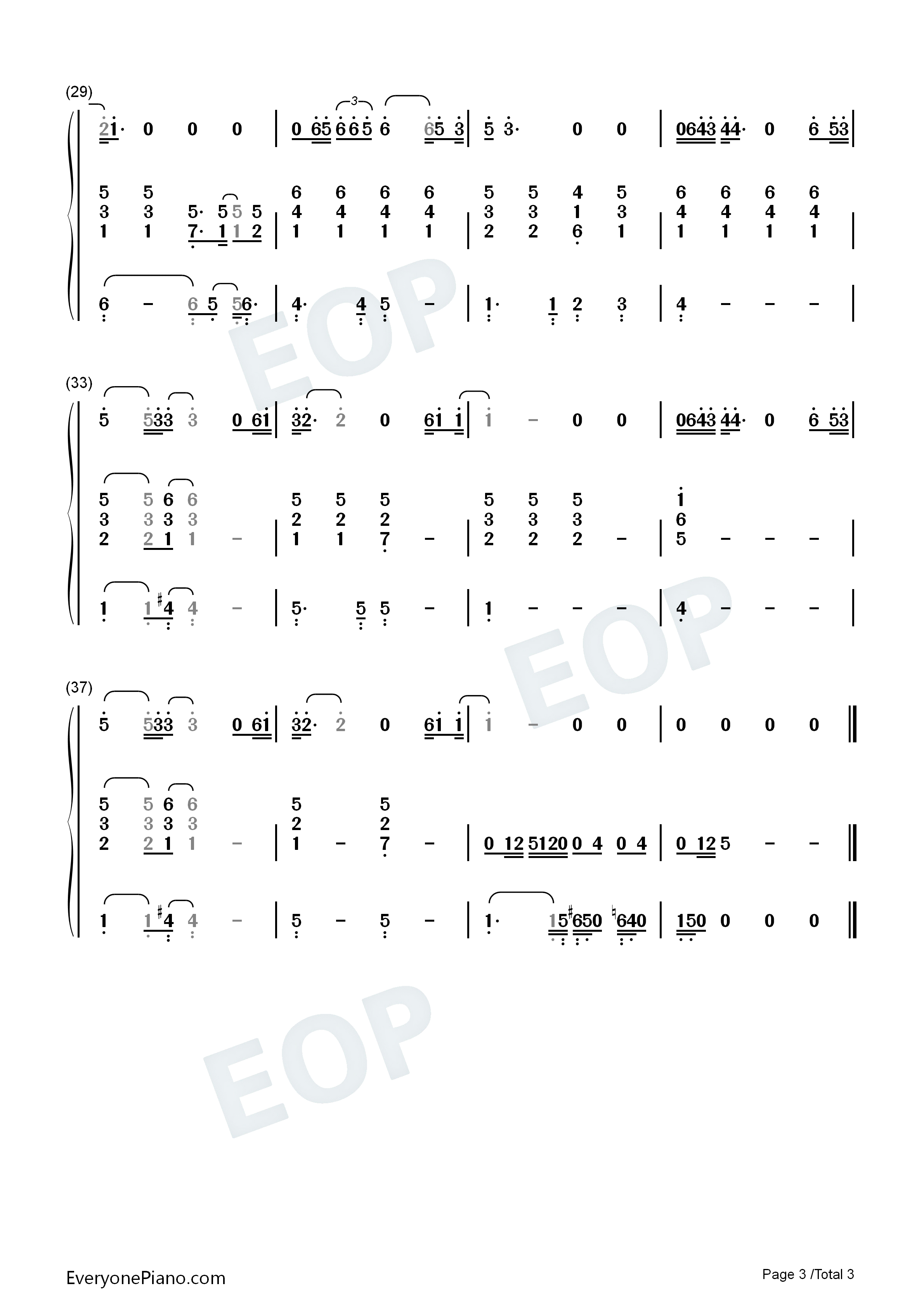 当我想你的时候钢琴简谱_汪峰演唱