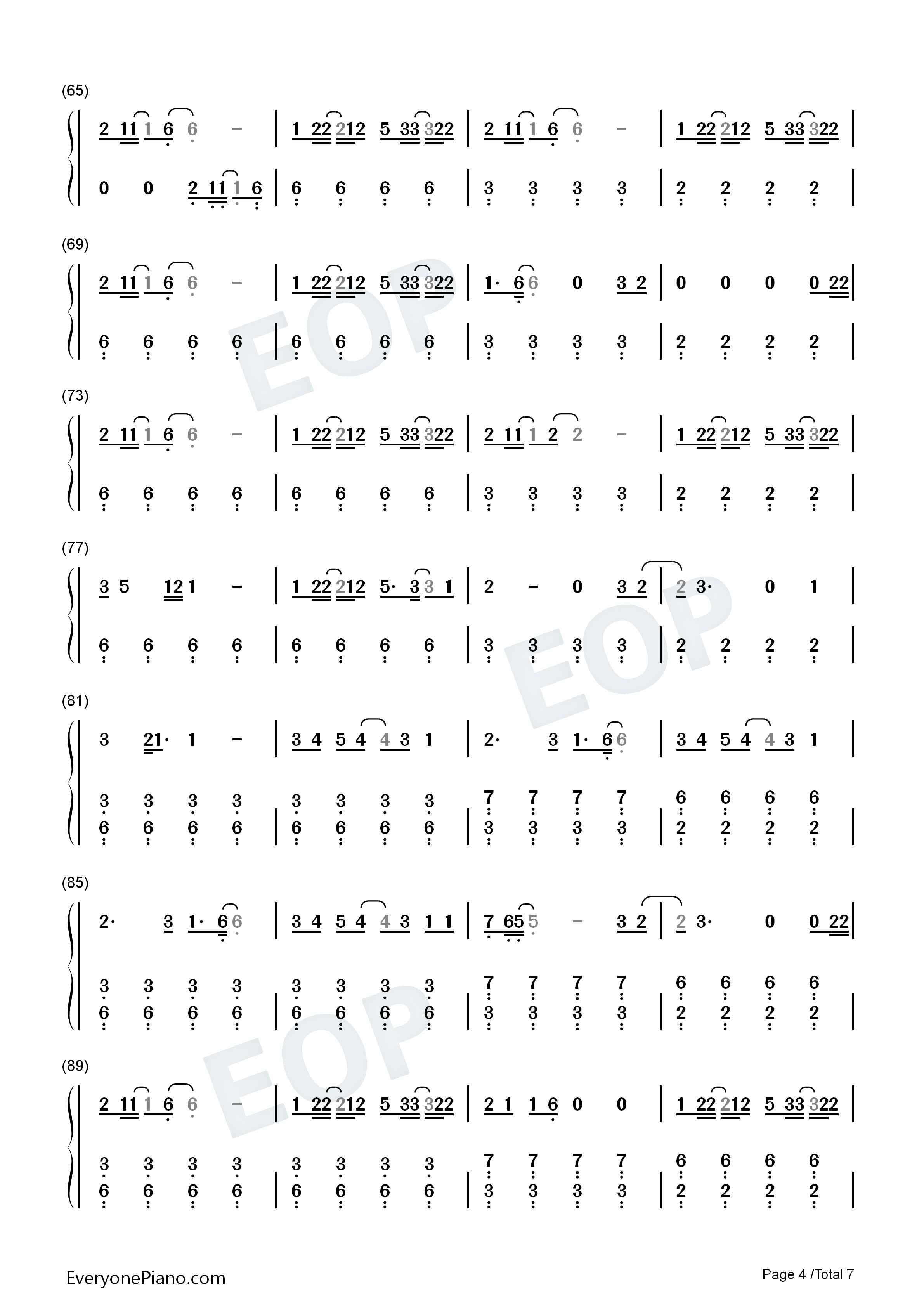 After_Hours钢琴简谱_The_Weeknd演唱