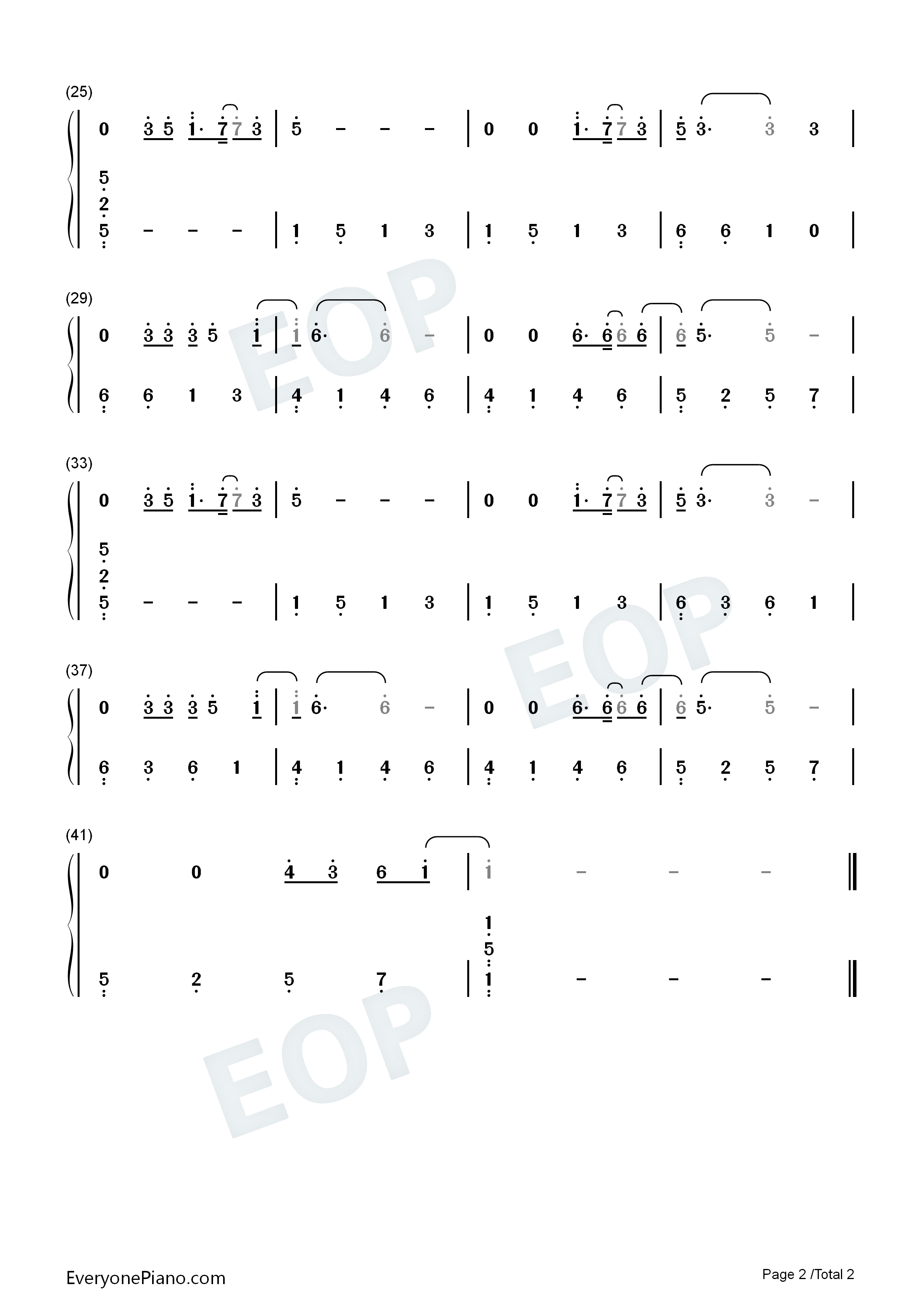 飞得更高钢琴简谱_汪峰演唱