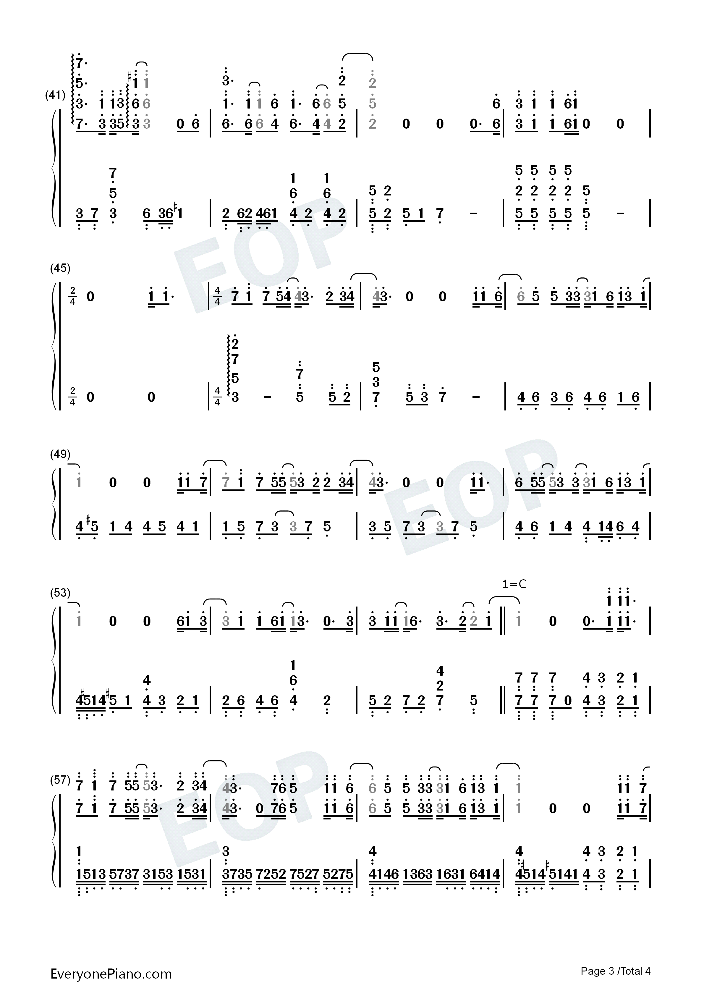 天外来物钢琴简谱_薛之谦演唱