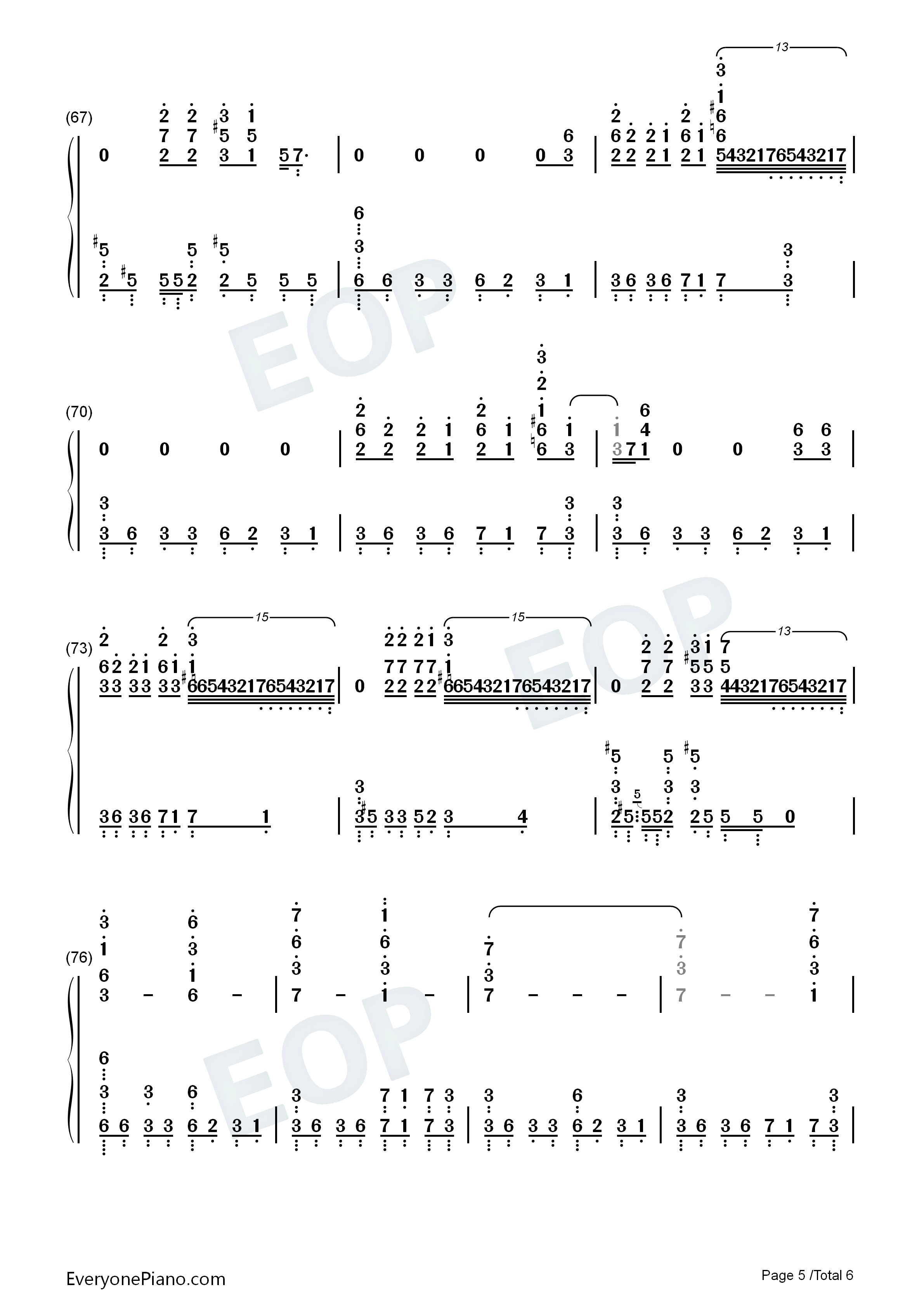 Other_Side钢琴简谱_MIYAVI演唱