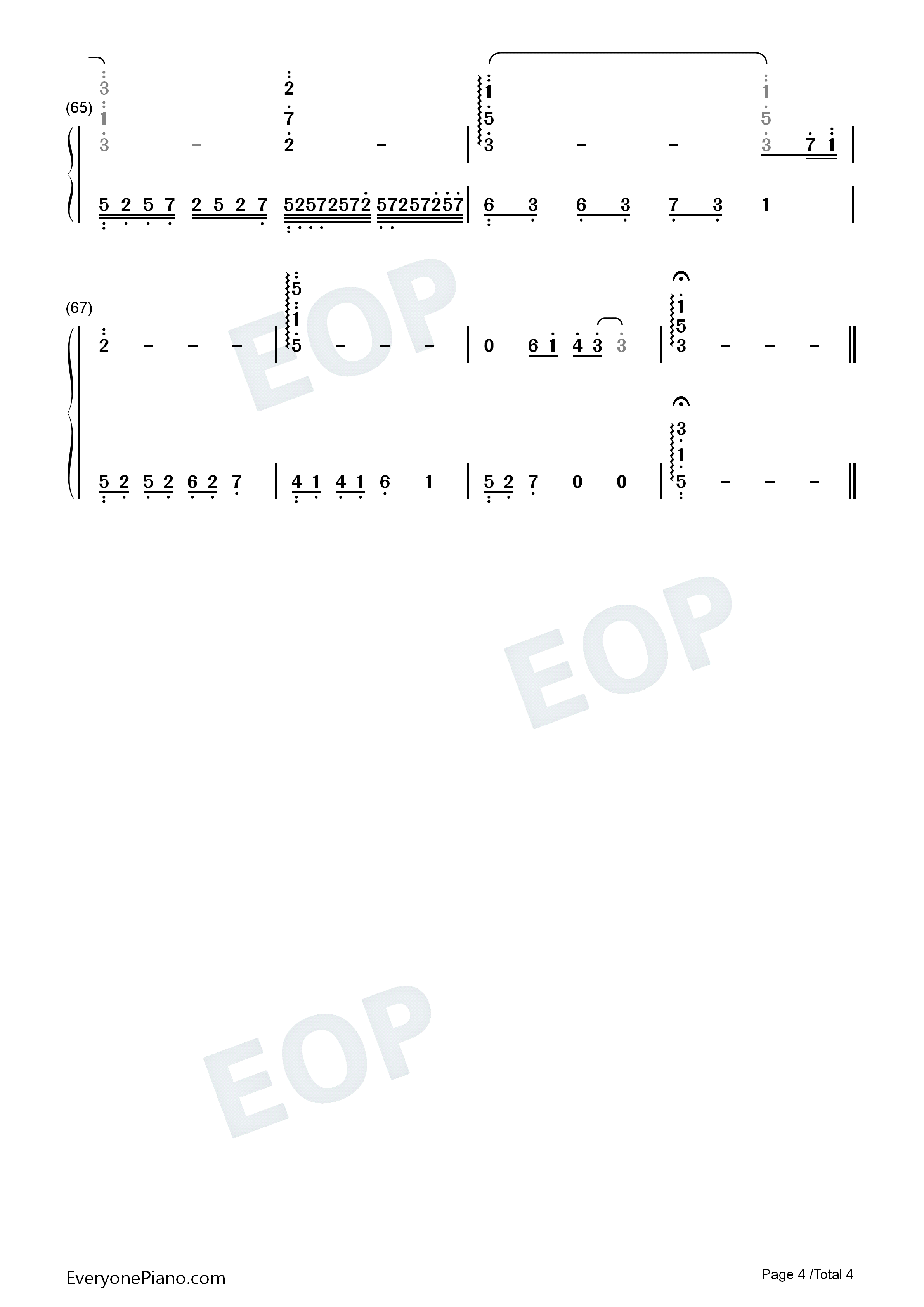 My_Heart_Will_Go_On钢琴简谱_Celine_Dion演唱