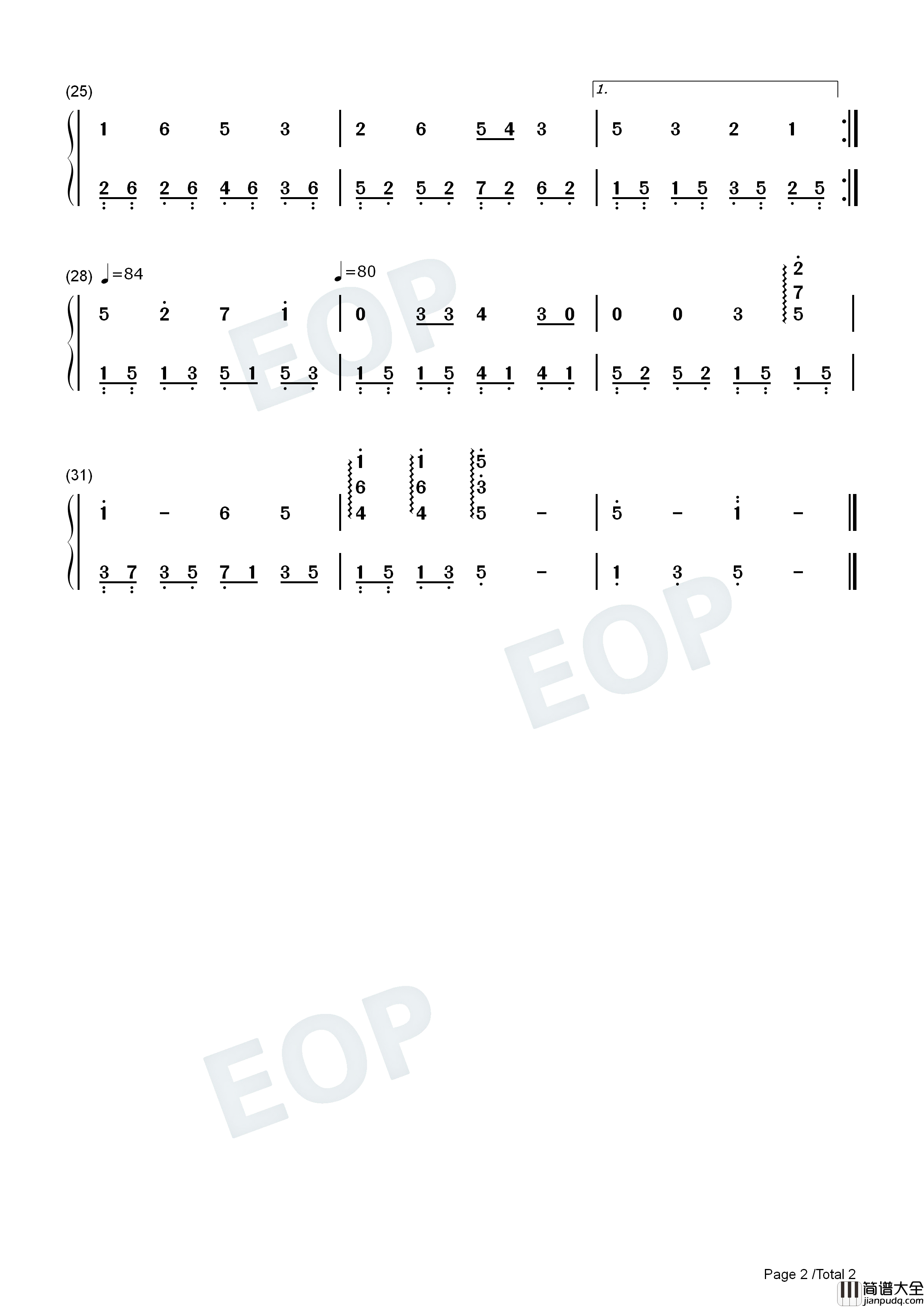 那年夏天钢琴简谱_木木木子演唱
