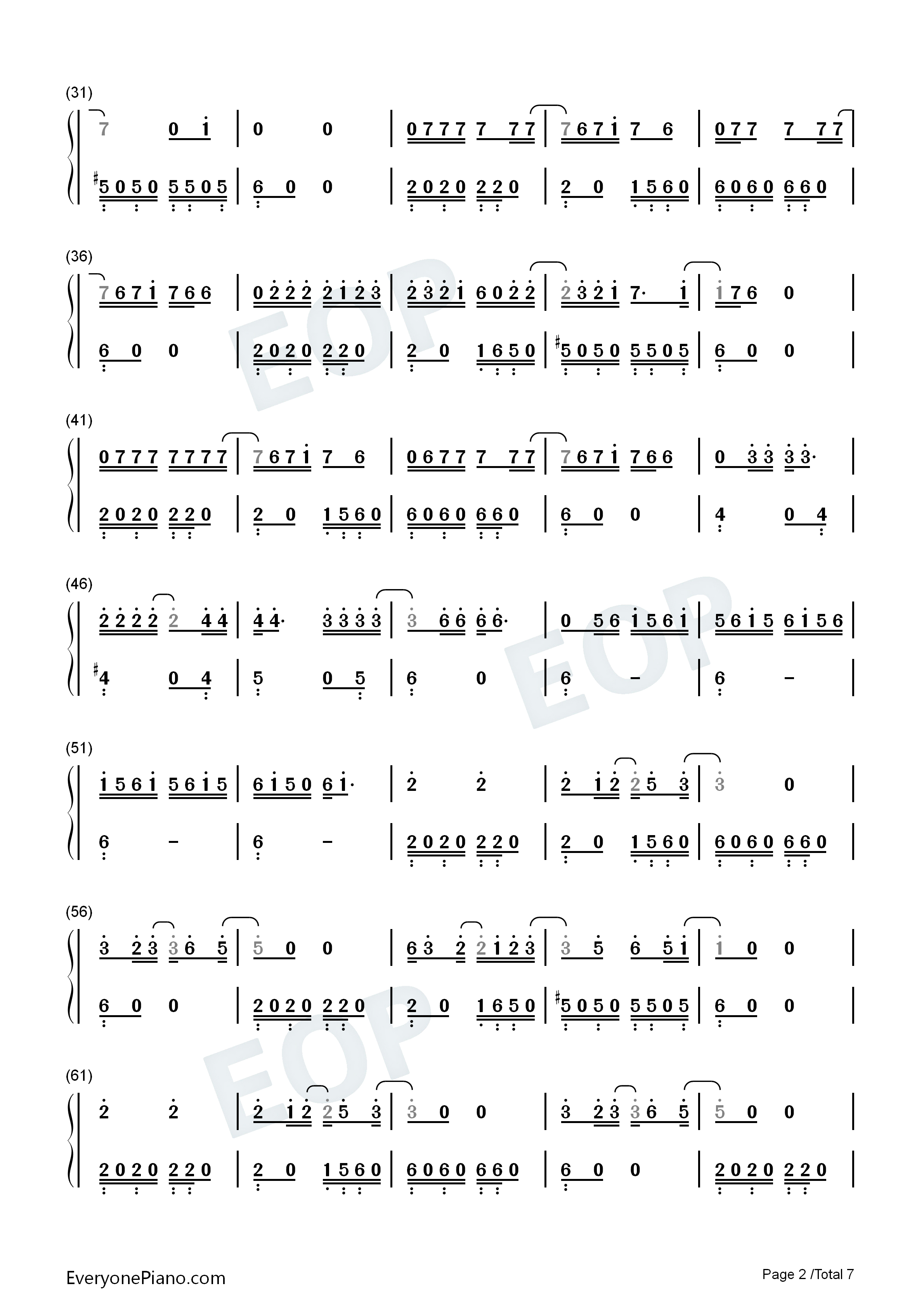 PLACEBO钢琴简谱_米津玄師_野田洋次郎演唱