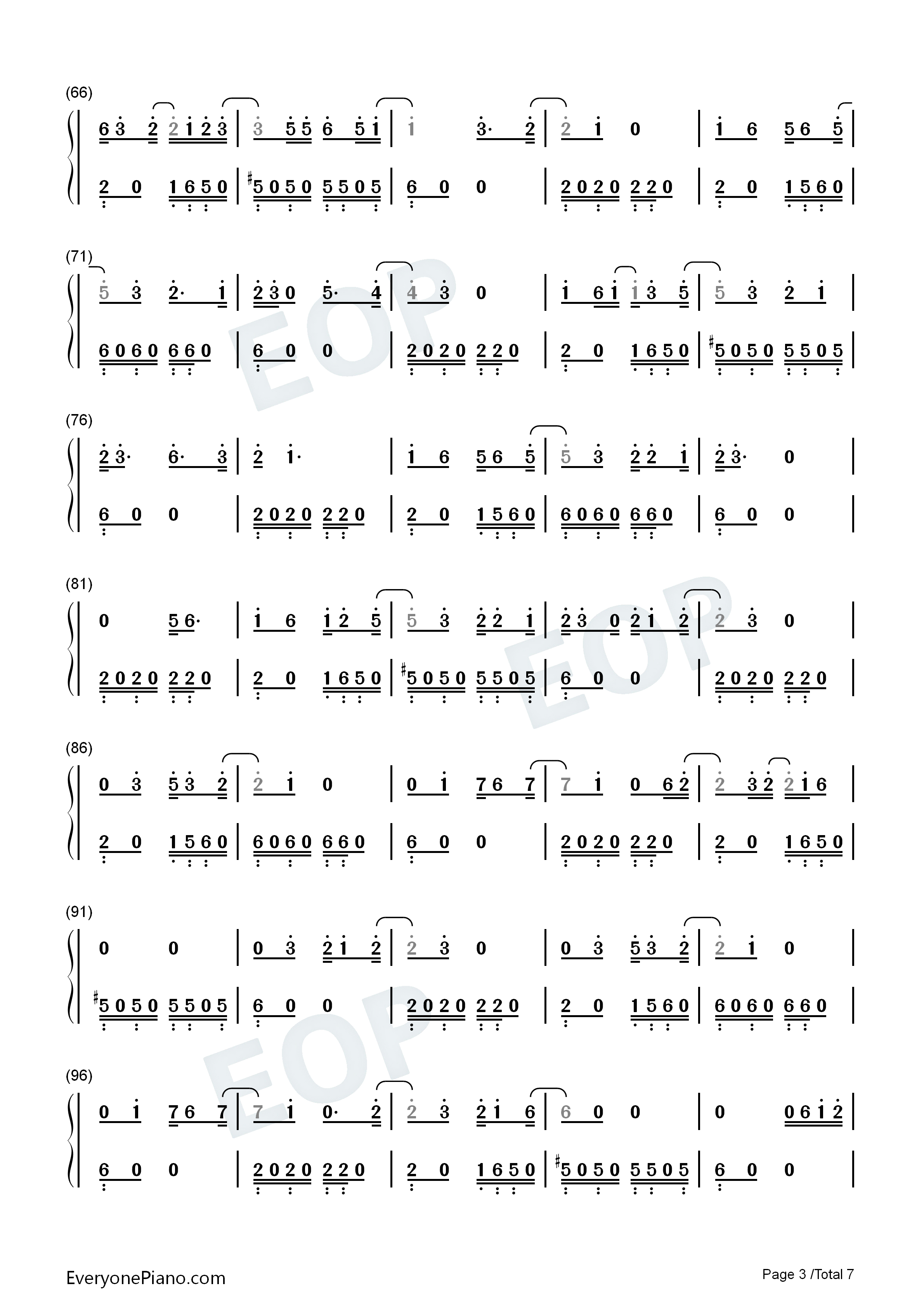 PLACEBO钢琴简谱_米津玄師_野田洋次郎演唱