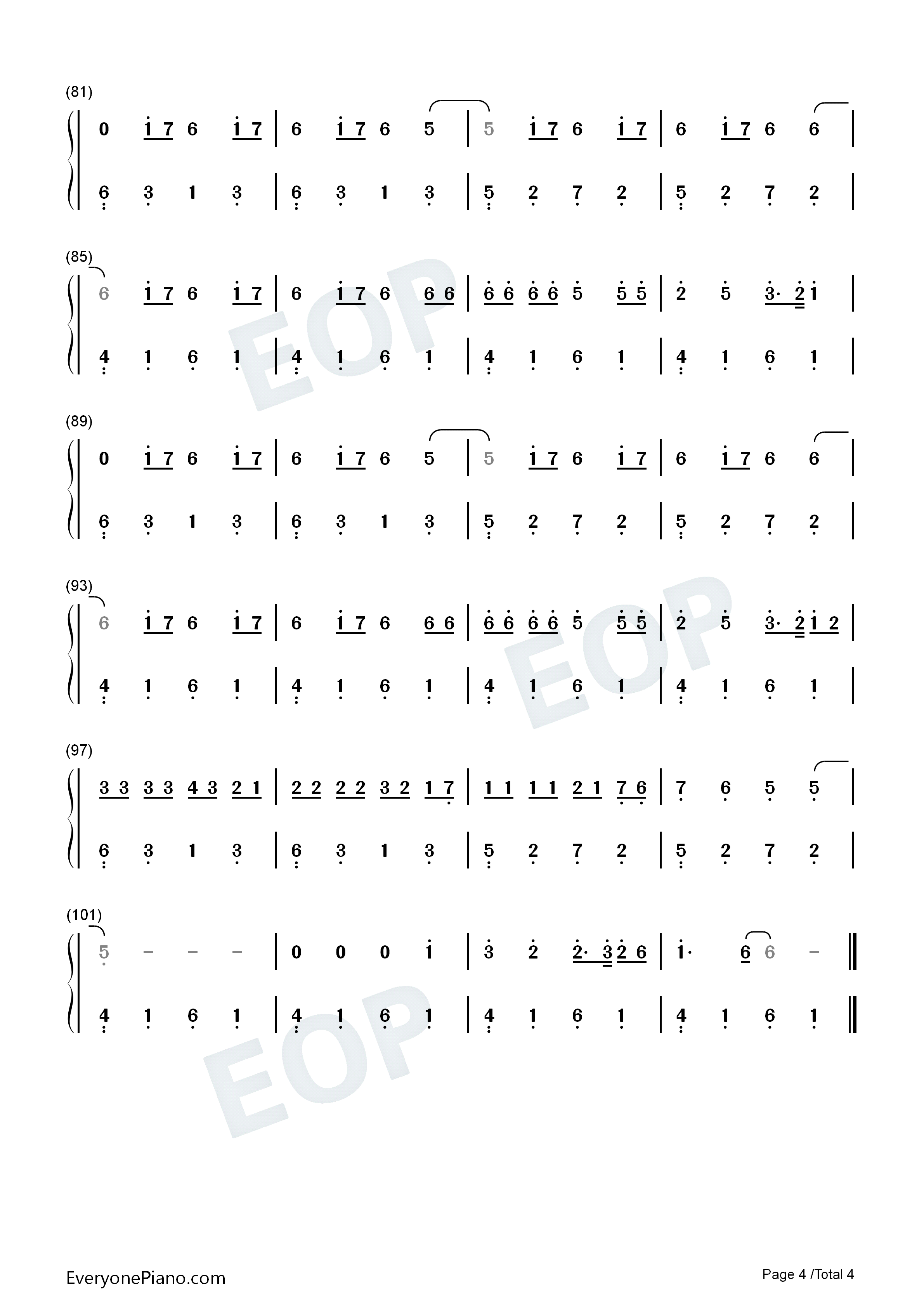 My_Oasis钢琴简谱_Sam_Smith_Burna_Boy演唱