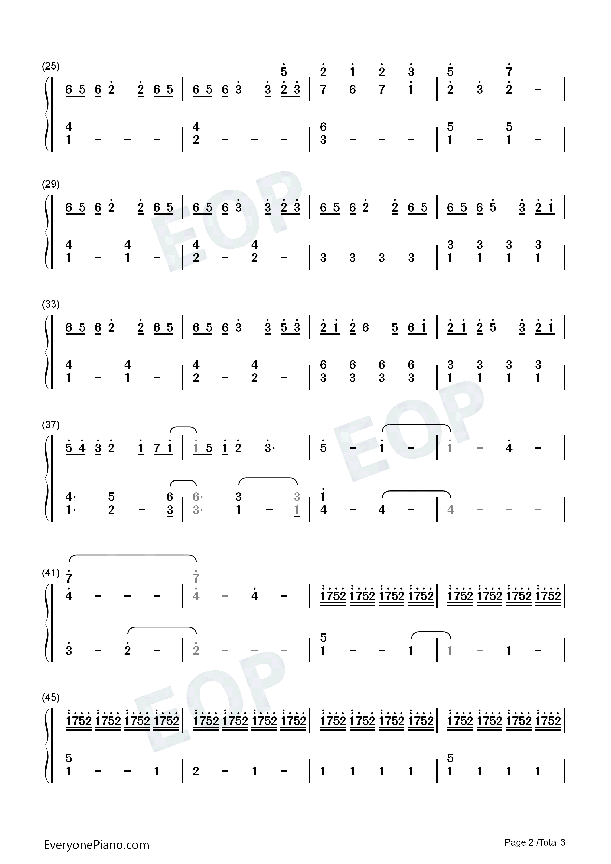春弦钢琴简谱_横山克演唱