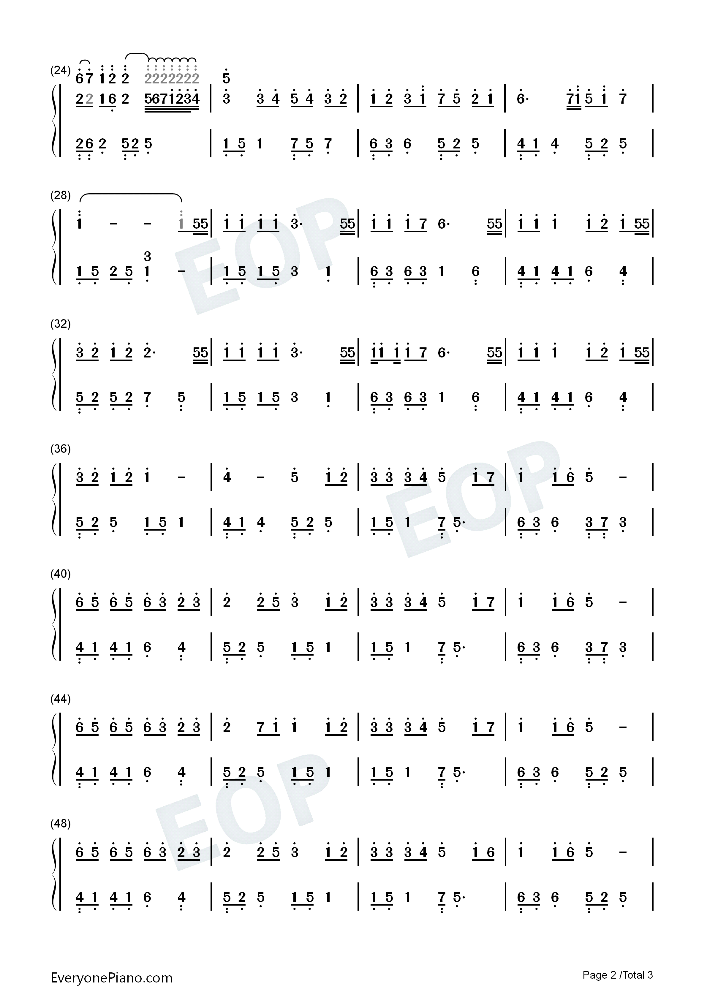 专属小可爱钢琴简谱_邵雨涵演唱