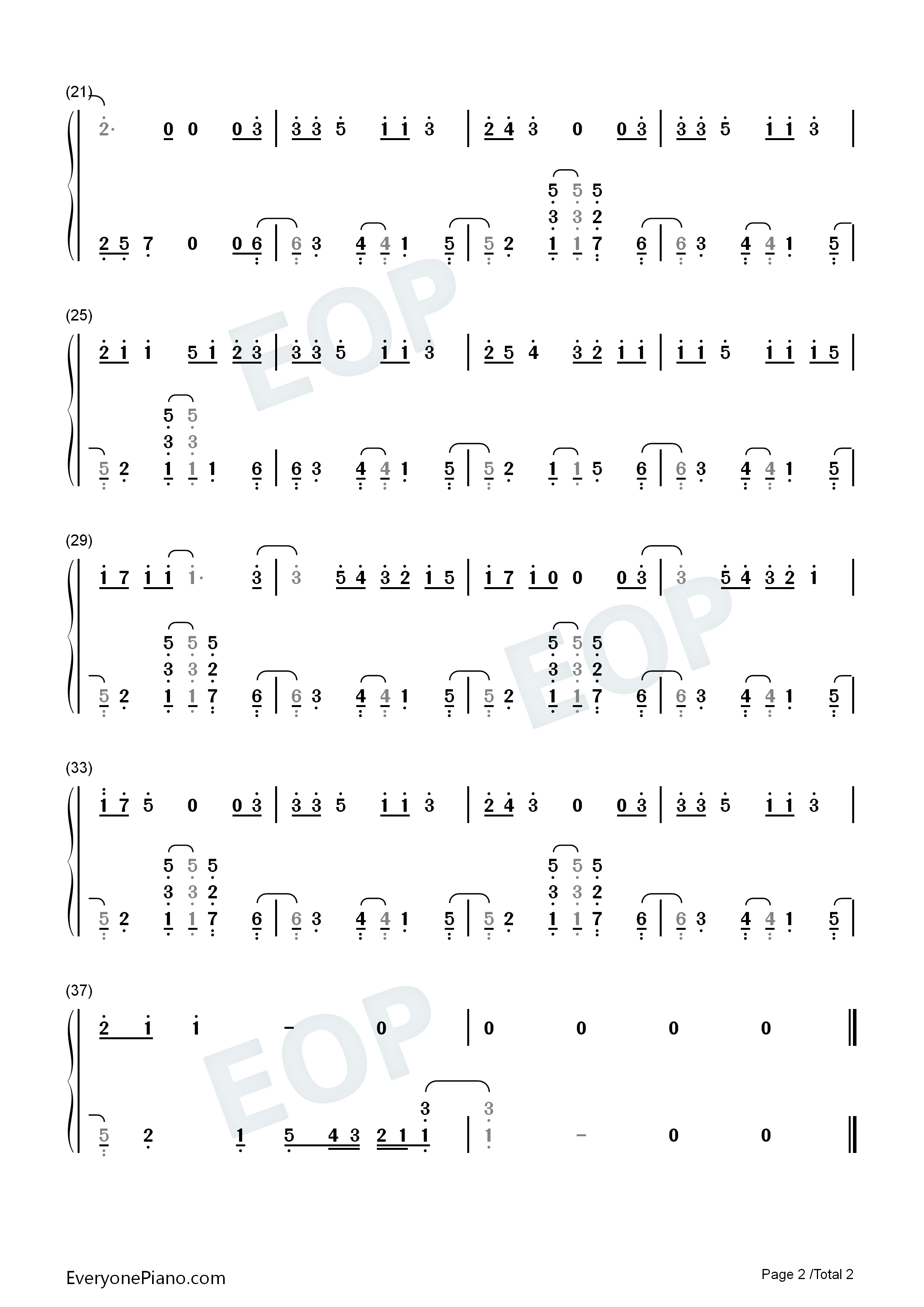 希望的光钢琴简谱_丁禹兮演唱