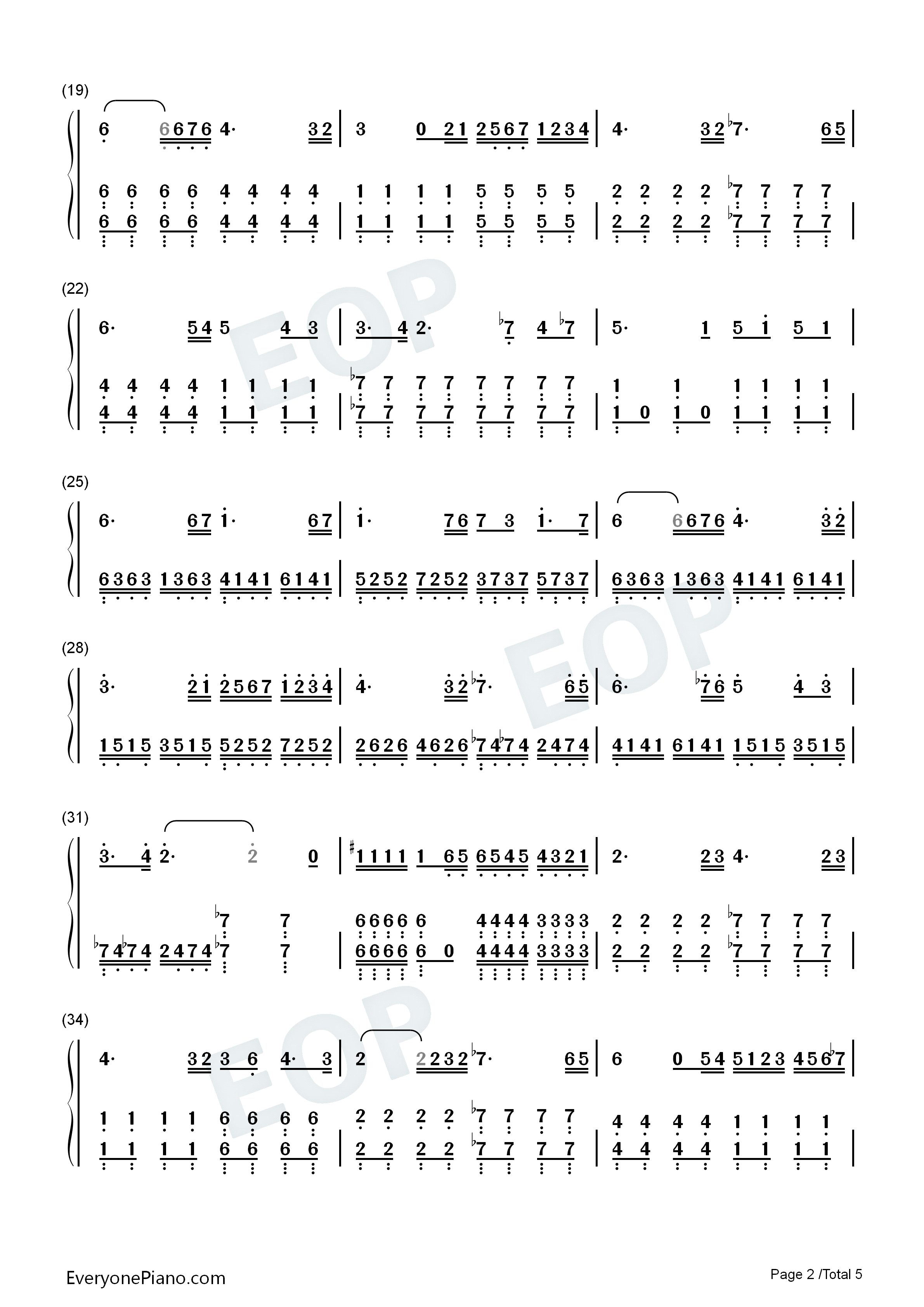 The_Dawn钢琴简谱_Dreamtale演唱