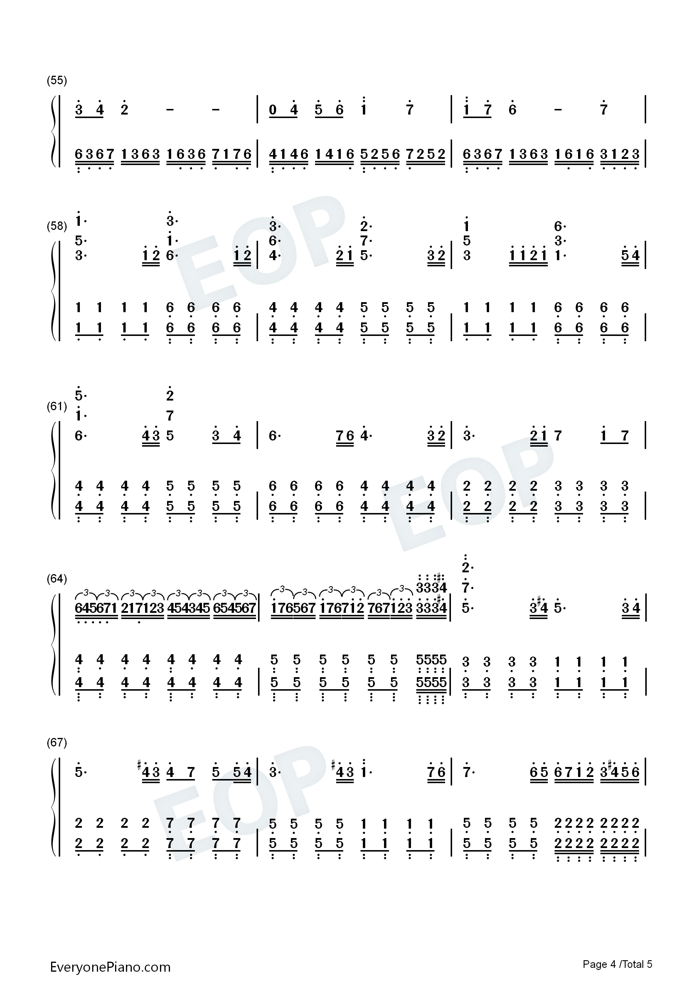 The_Dawn钢琴简谱_Dreamtale演唱