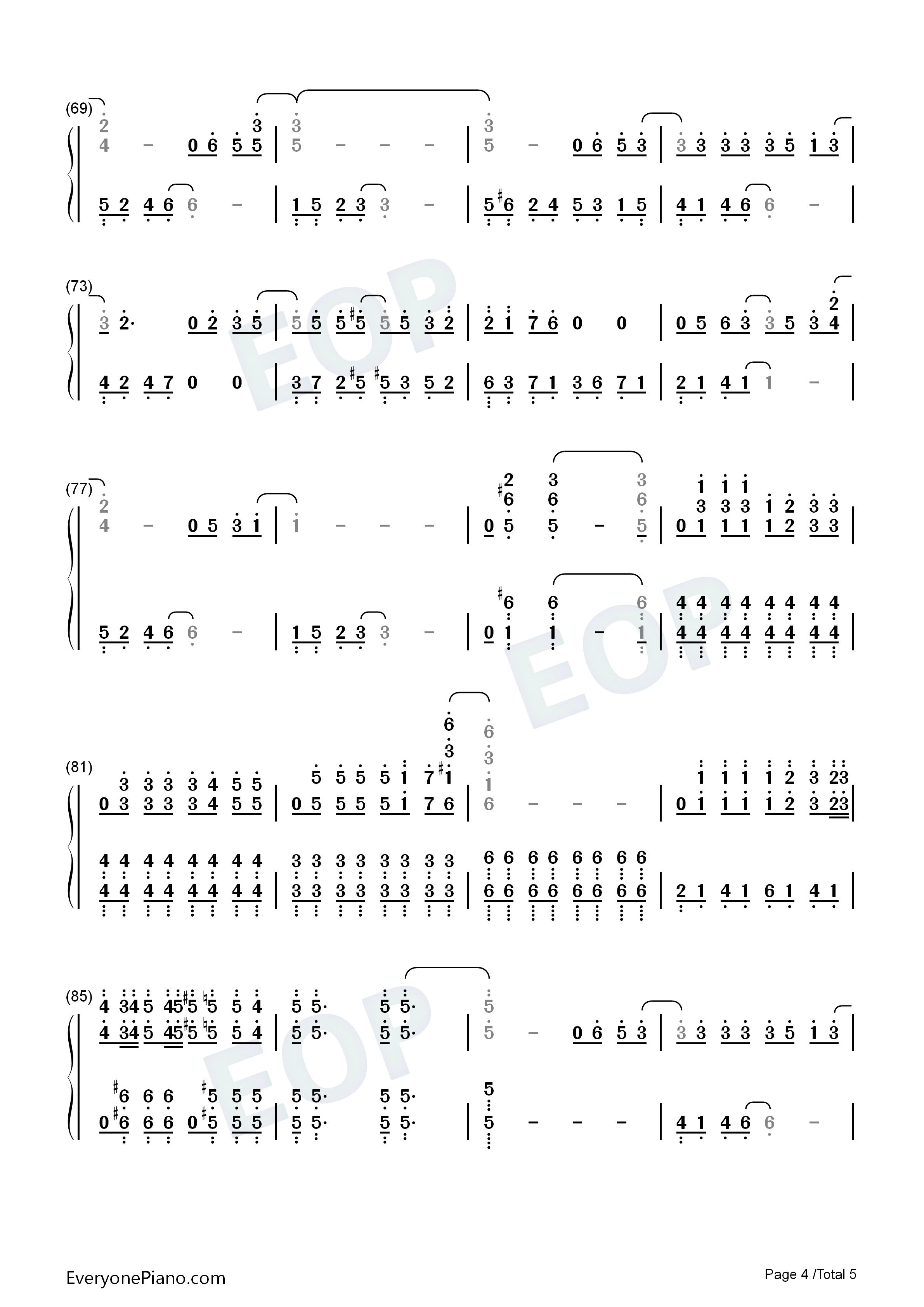 爱存在钢琴简谱_魏奇奇演唱