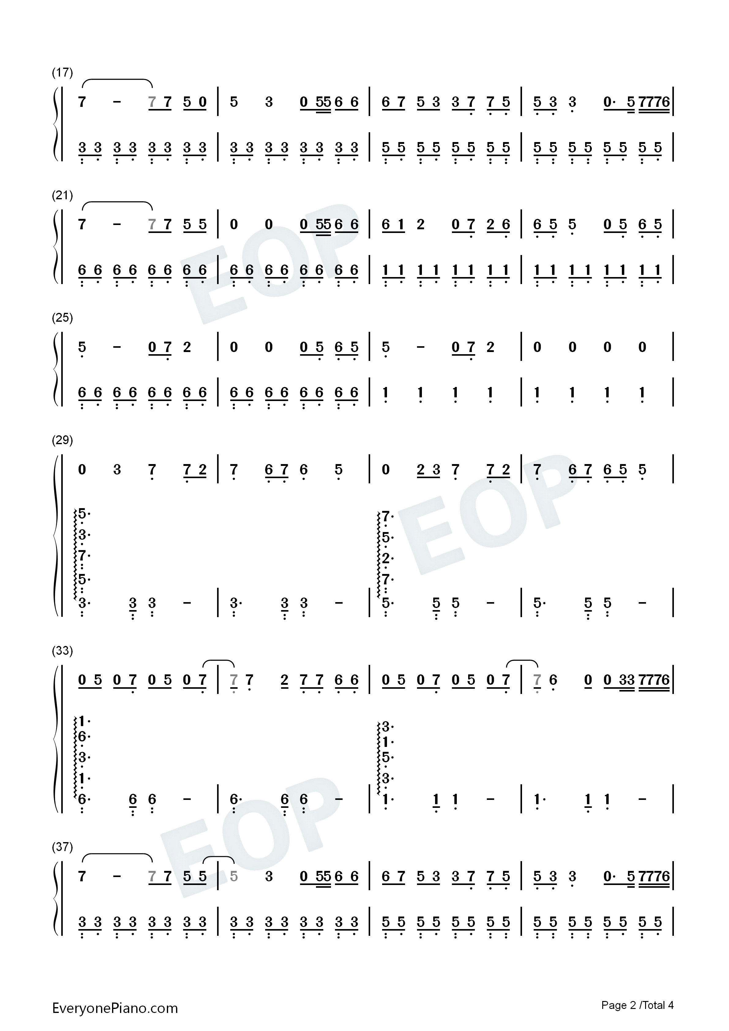 On_Mine钢琴简谱_Diplo_Noah_Cyrus演唱