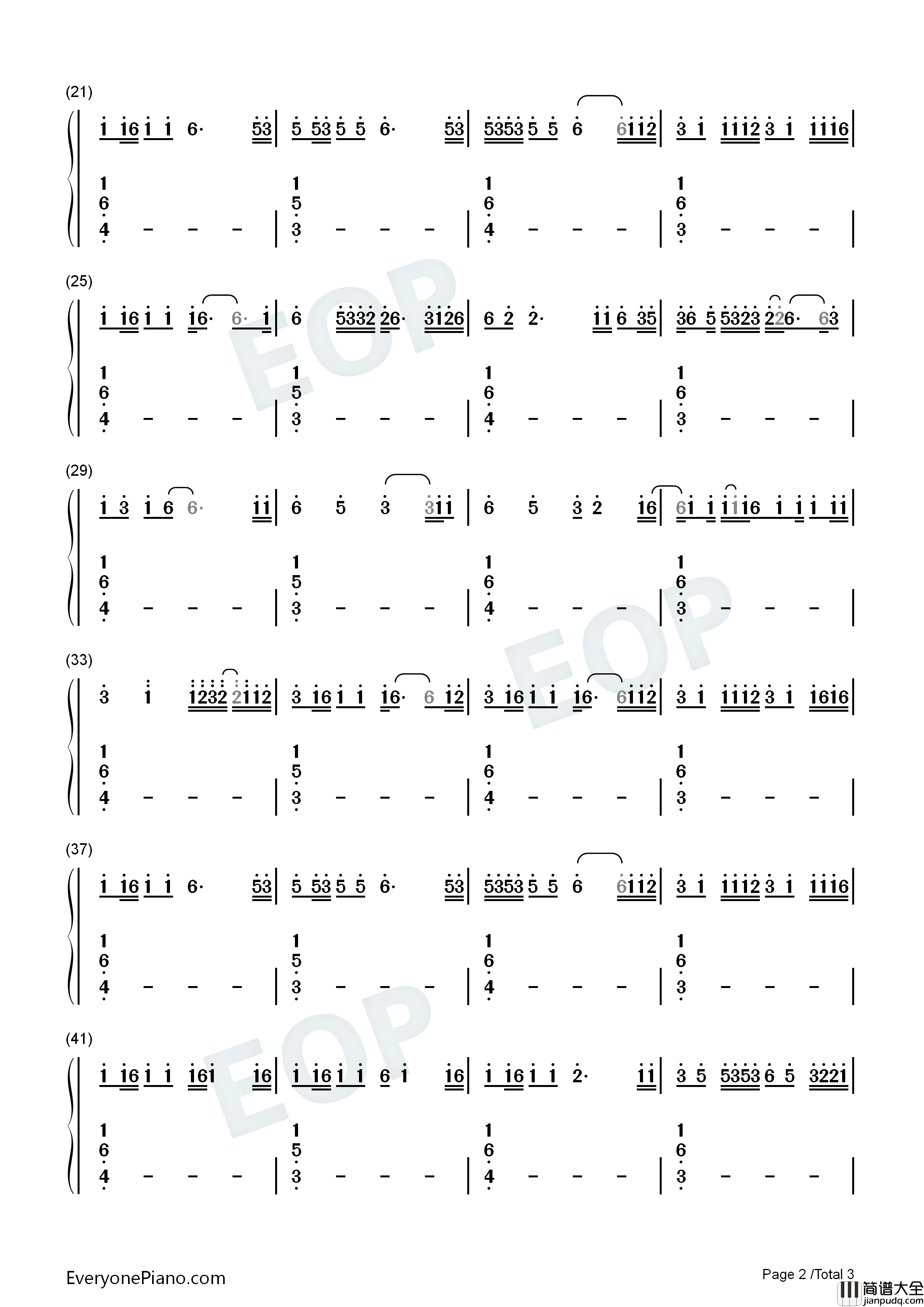 On_Me钢琴简谱_Thomas_Rhett_Kane_Brown_Ava_Max演唱