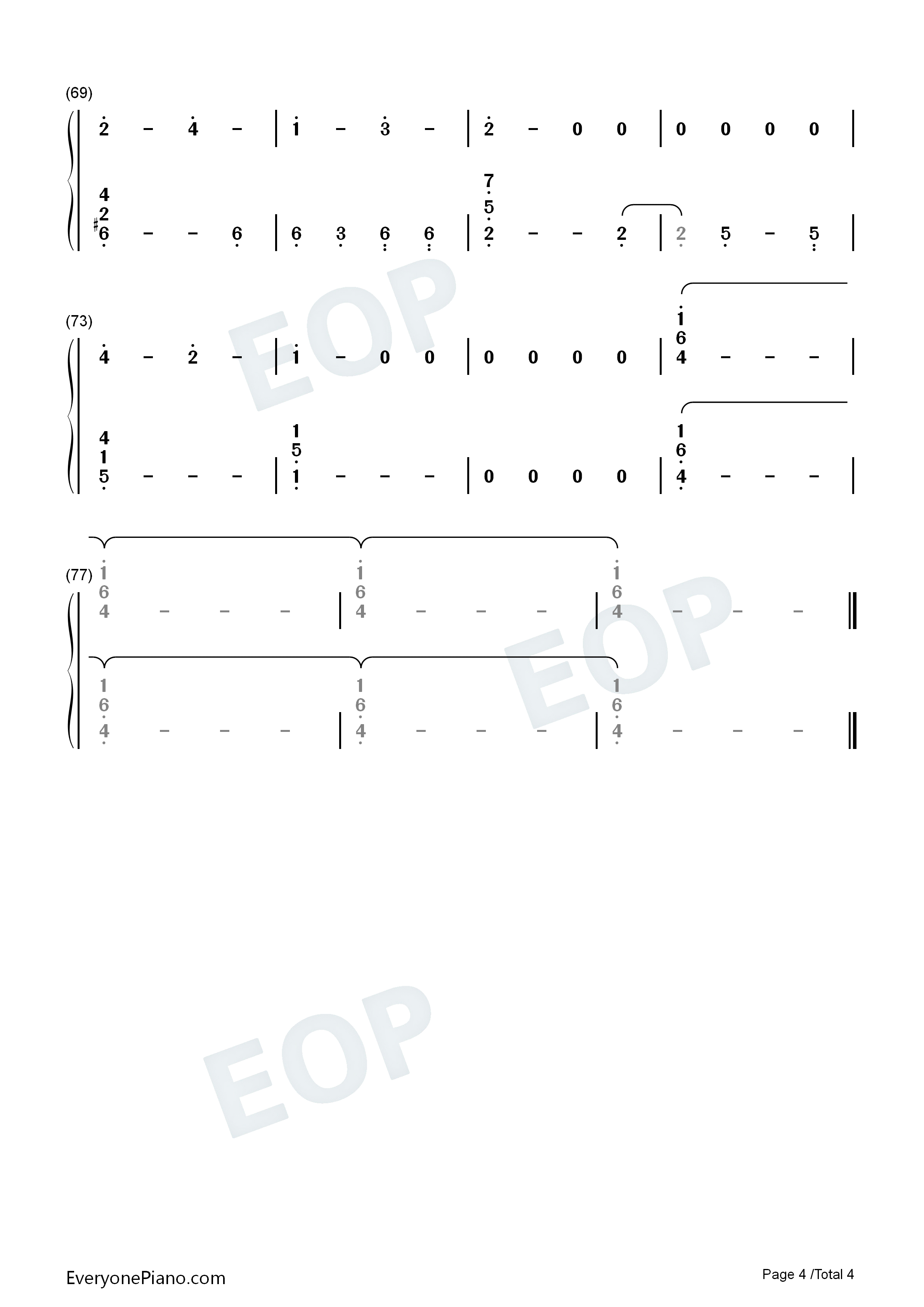 Crying_Sun钢琴简谱_Tomoko演唱