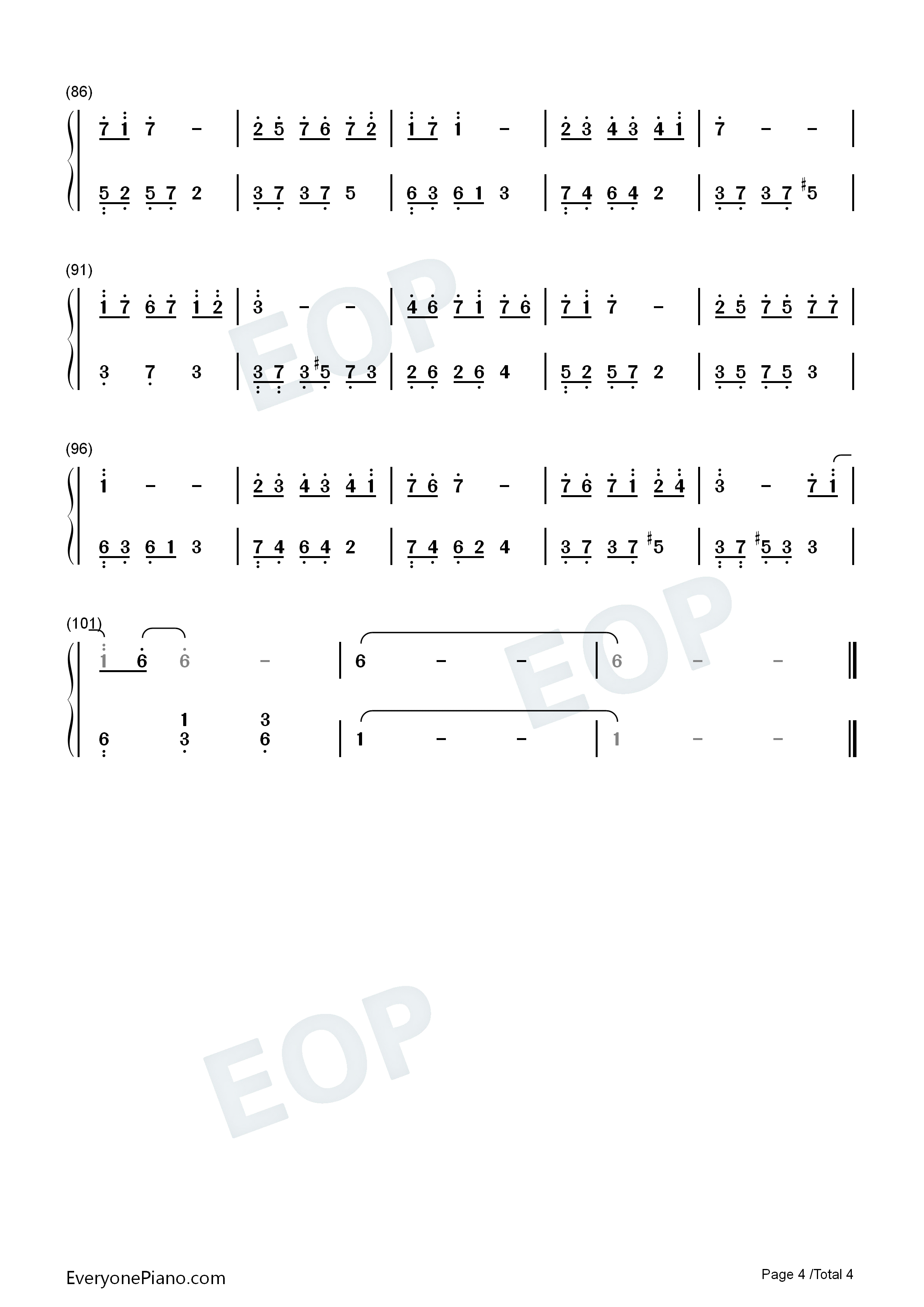 迷惑钢琴简谱_叶炫清演唱