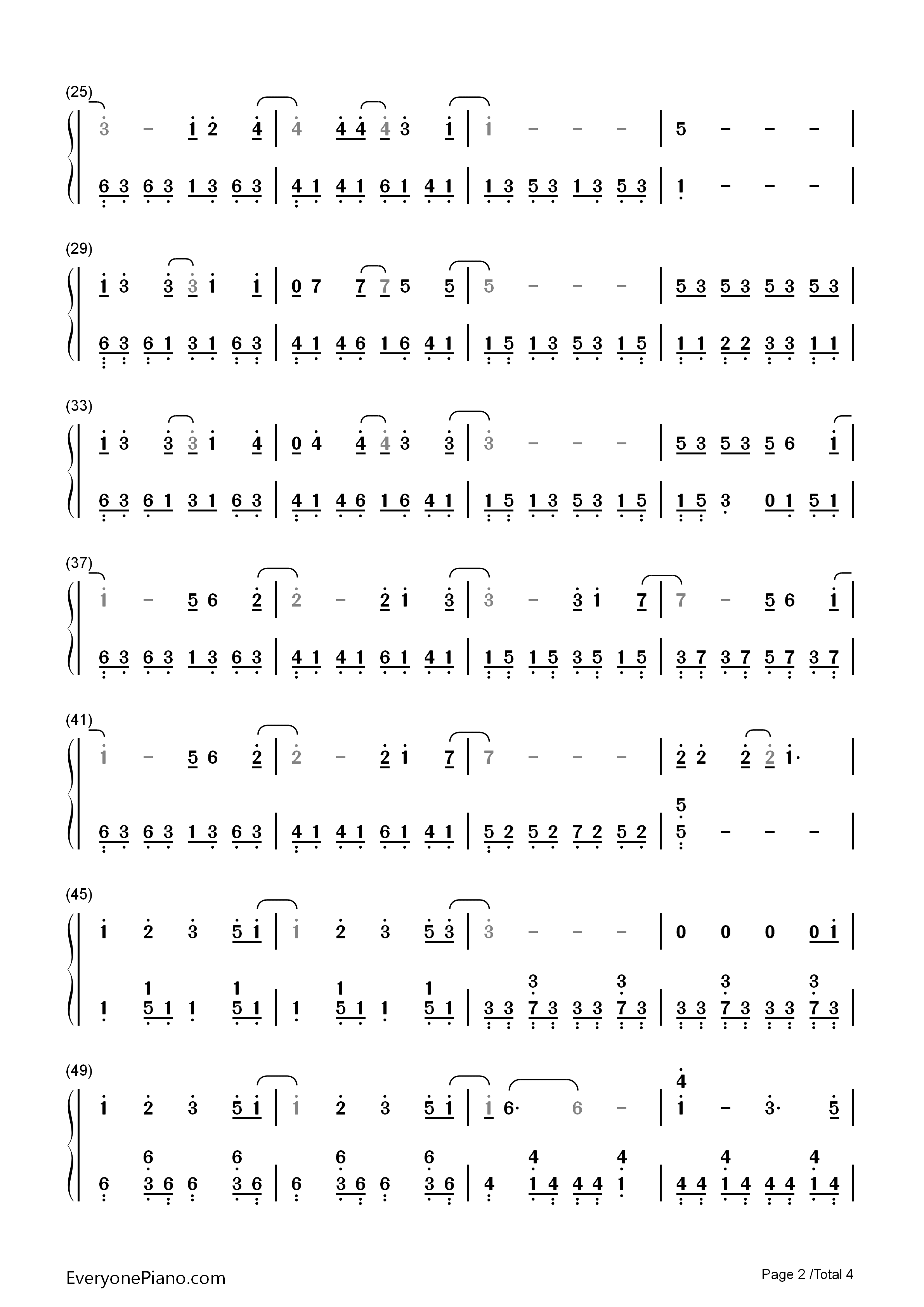 前任钢琴简谱_采子_黄伟晋演唱