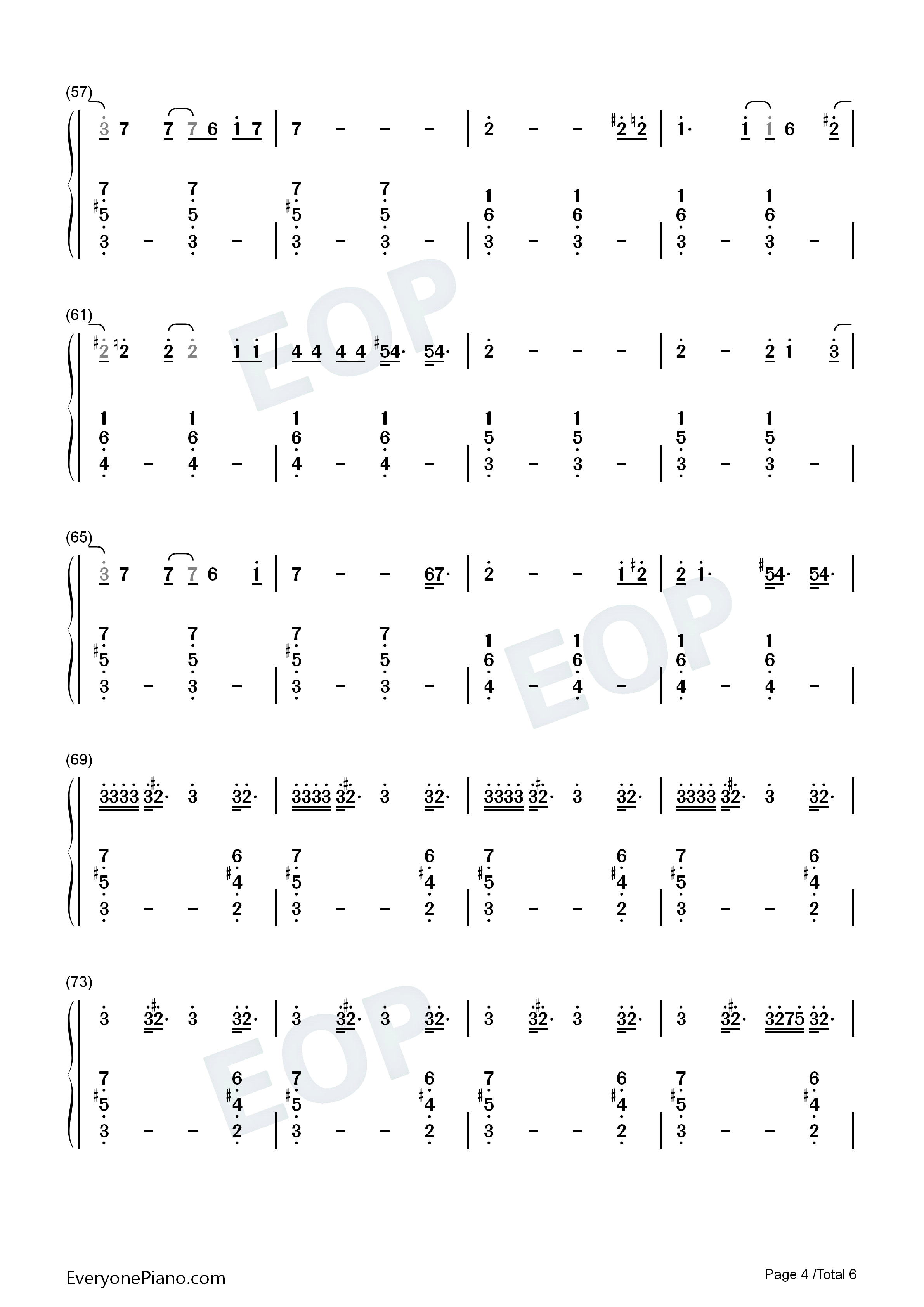 The_Game_Is_Over钢琴简谱_Evanescence演唱