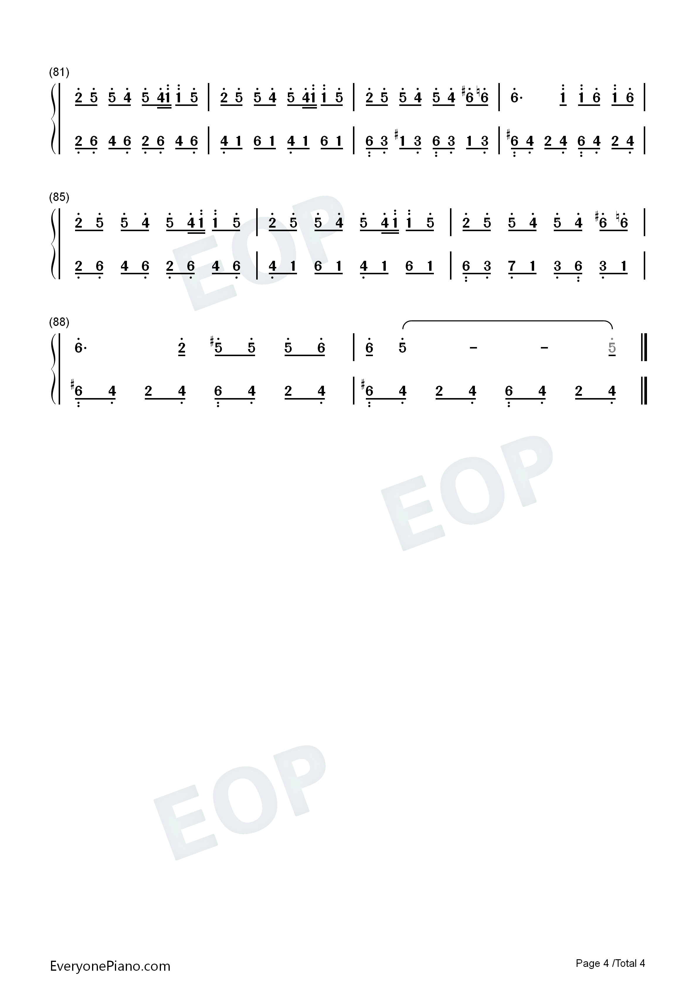 Diamonds钢琴简谱_Sam_Smith演唱