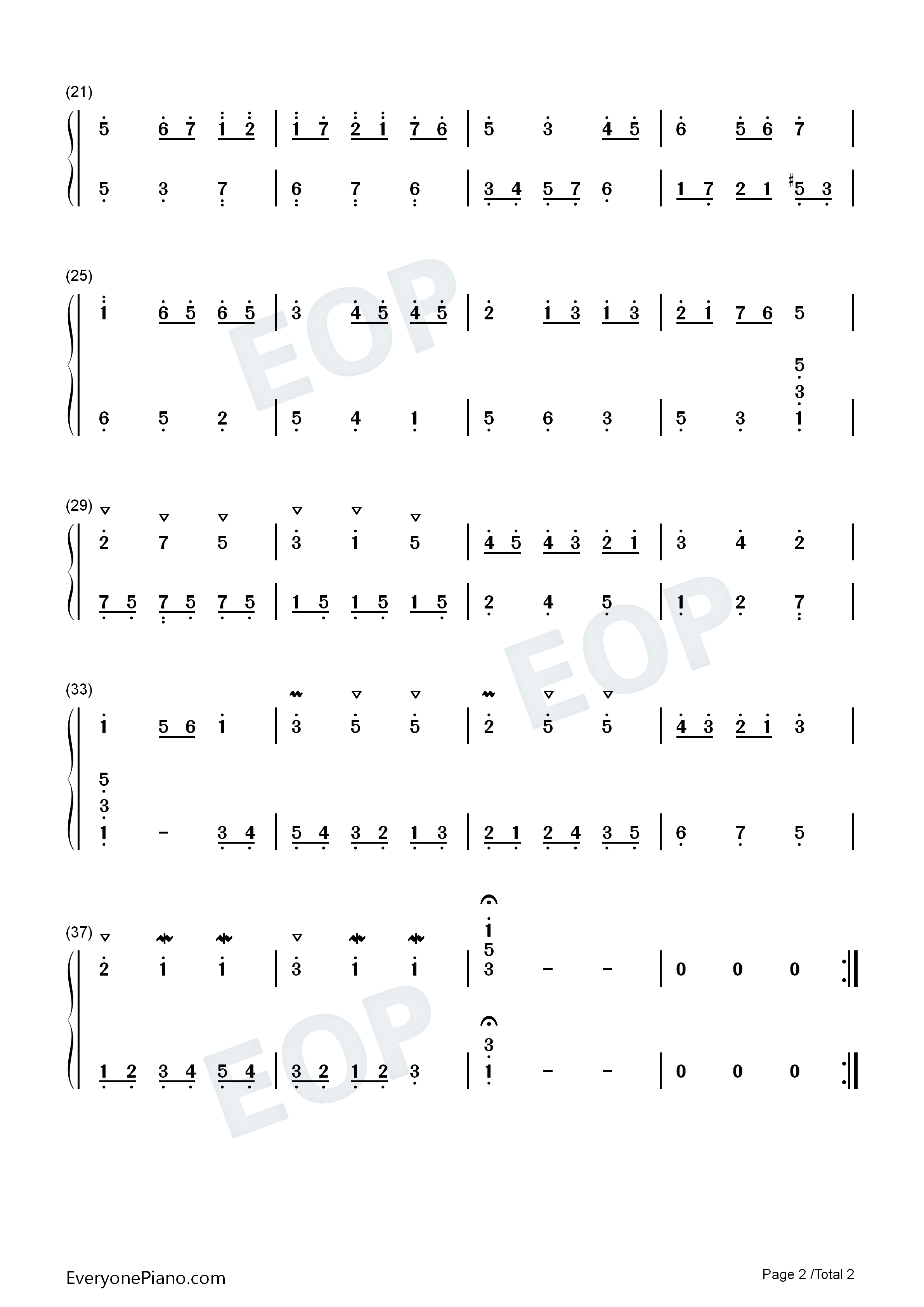 A大调小步舞曲钢琴简谱_IDW哒演唱
