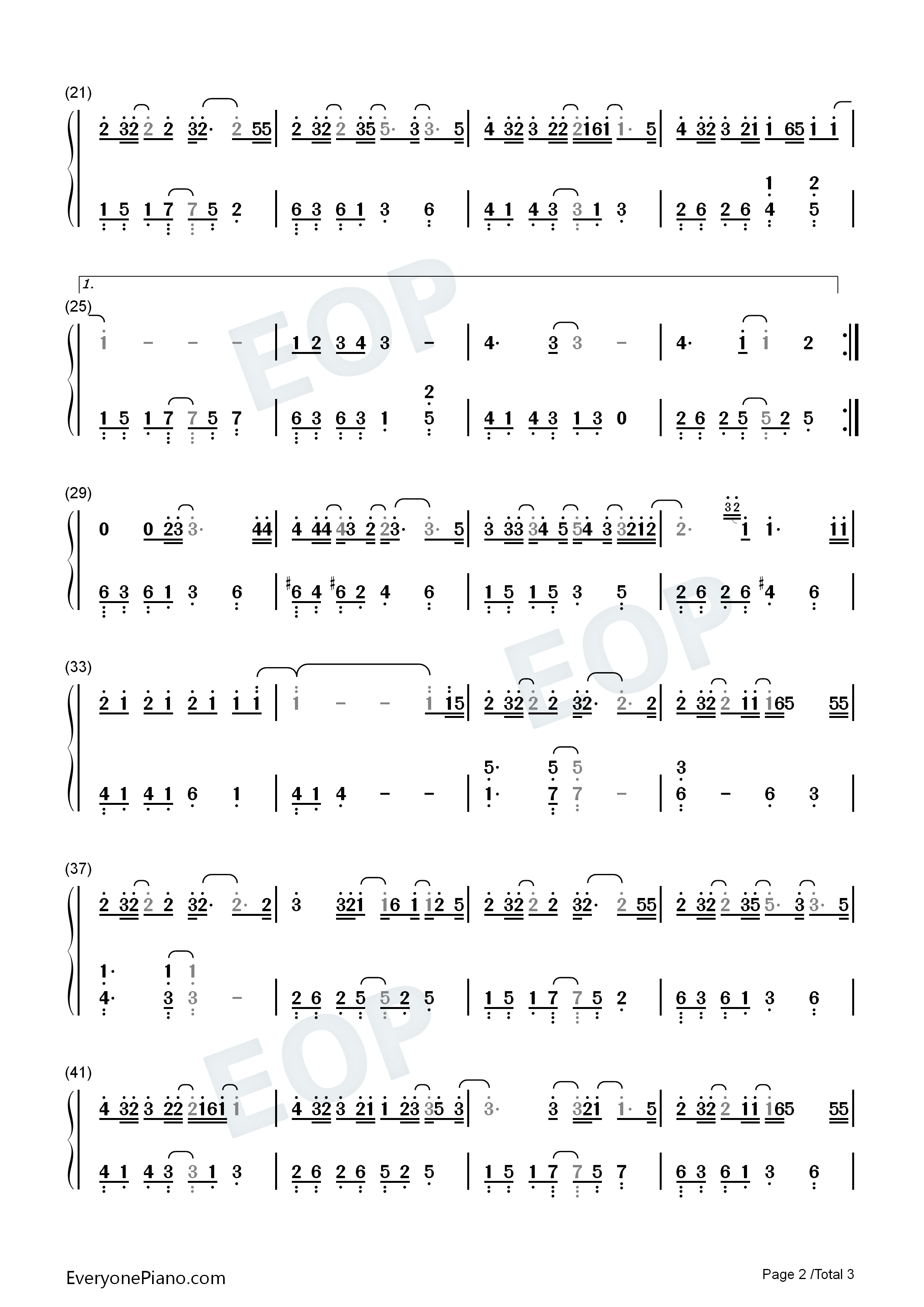 讽刺的情书钢琴简谱_田馥甄演唱