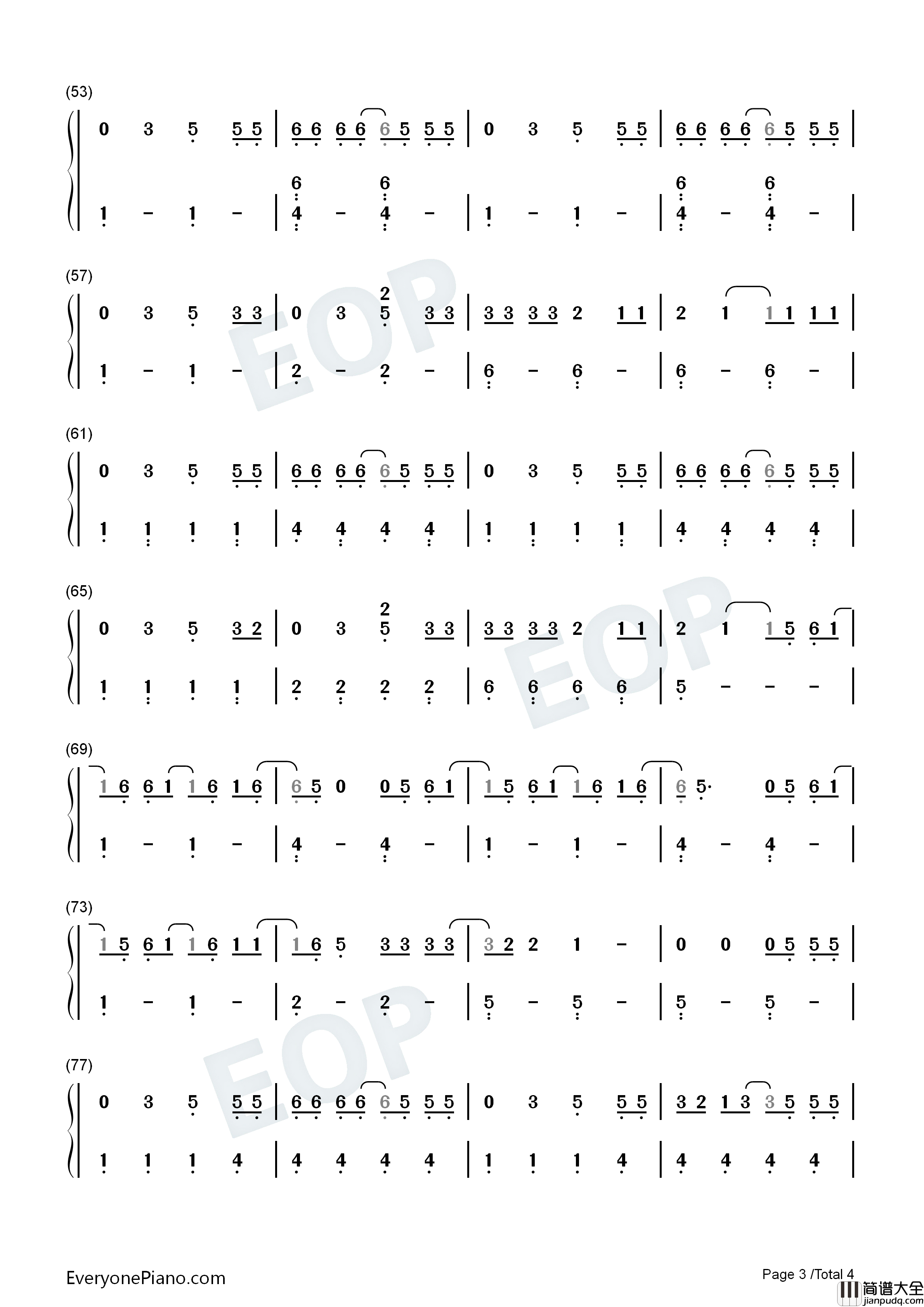 Slow_Dance钢琴简谱_AJ_Mitchell_Ava_Max演唱