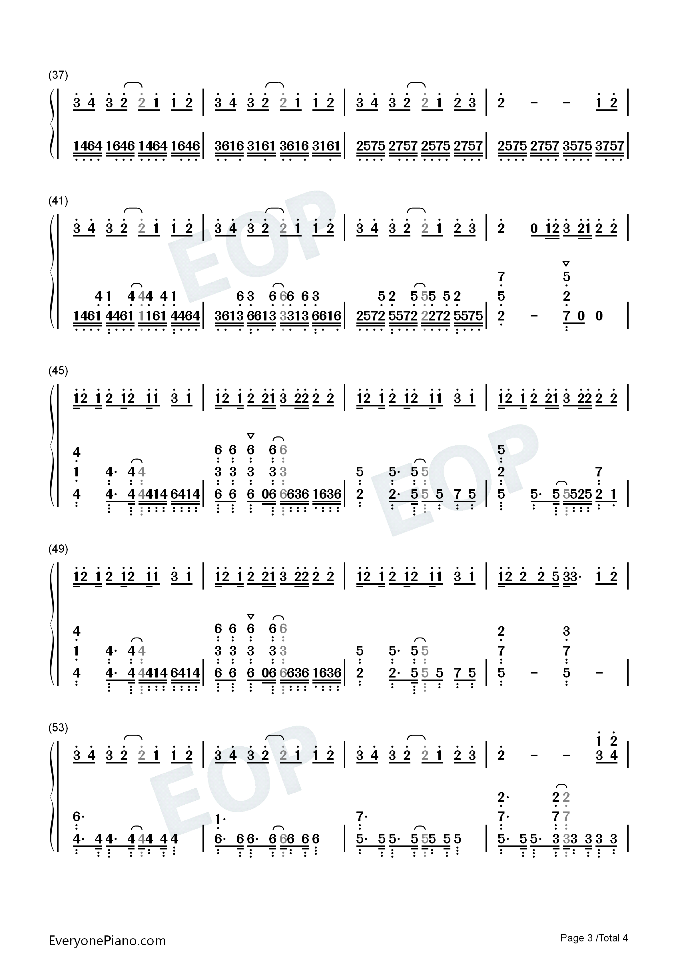 OK_Not_To_Be_OK钢琴简谱_Marshmello_Demi_Lovato演唱